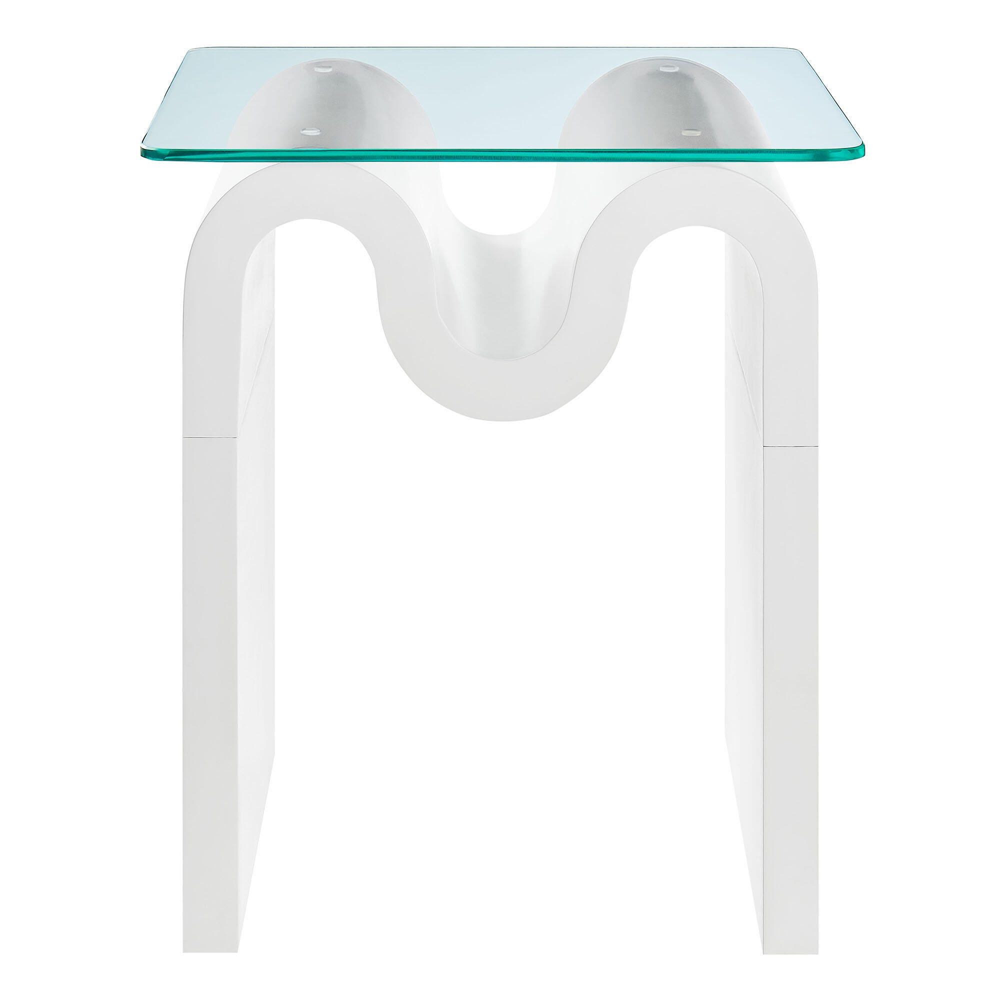 Modway Ondine End Table, White, large