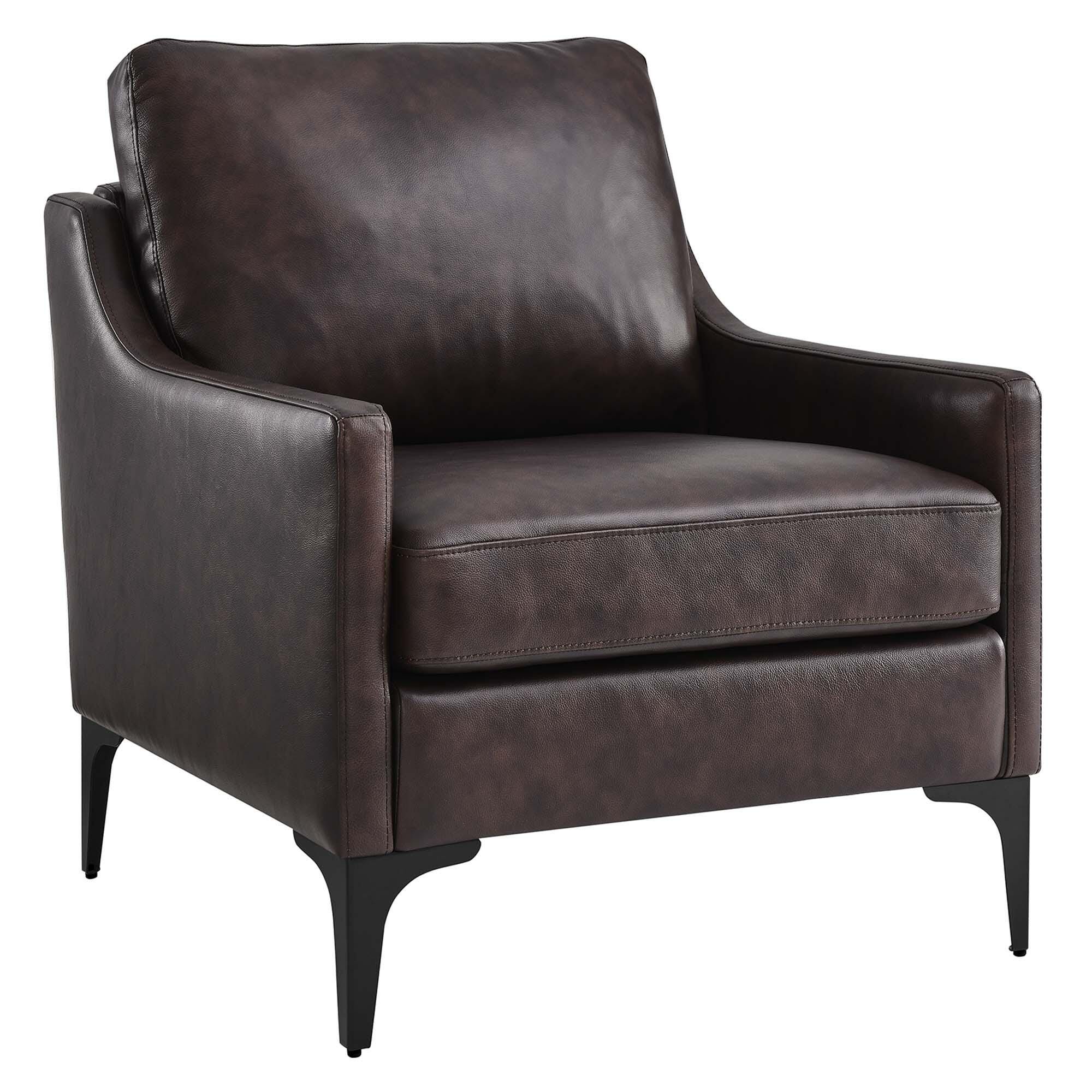 Modway Corland Accent Chair, Brown, large