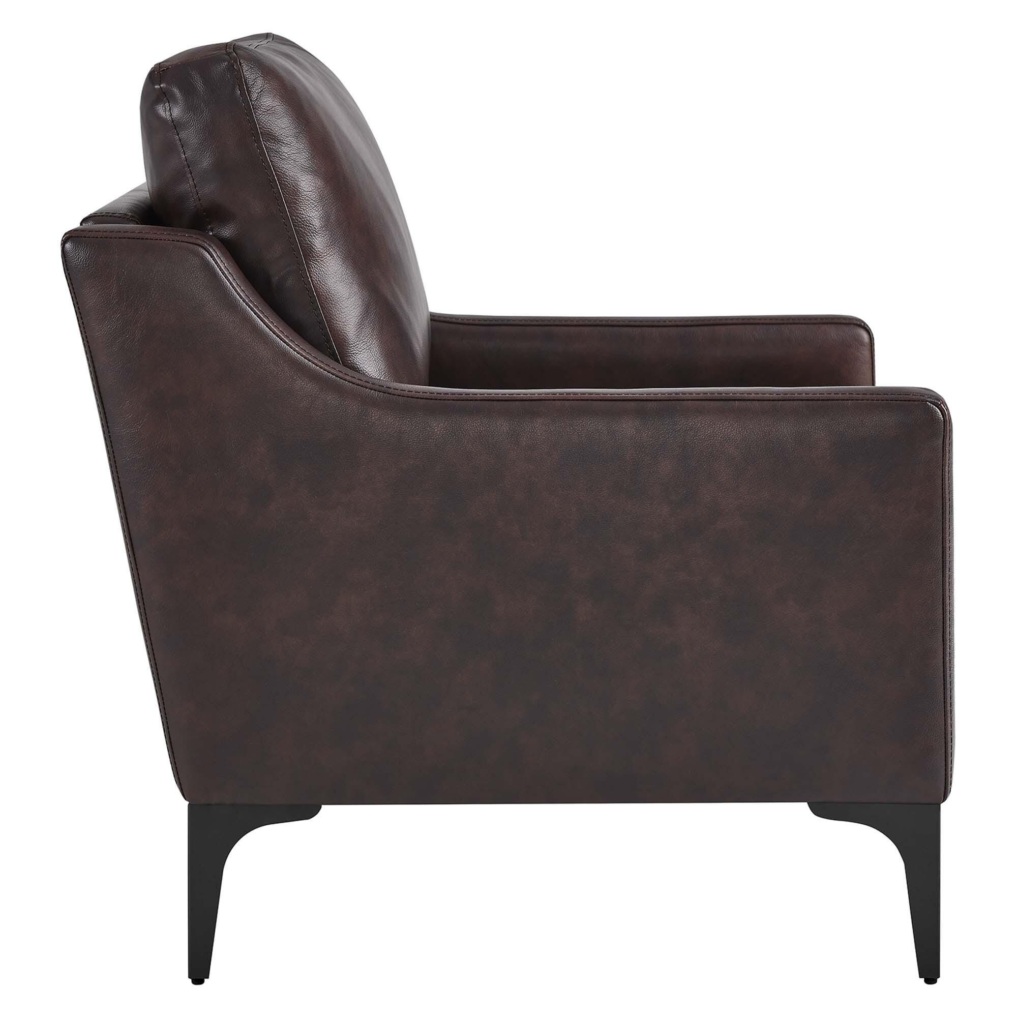 Modway Corland Accent Chair, Brown, large