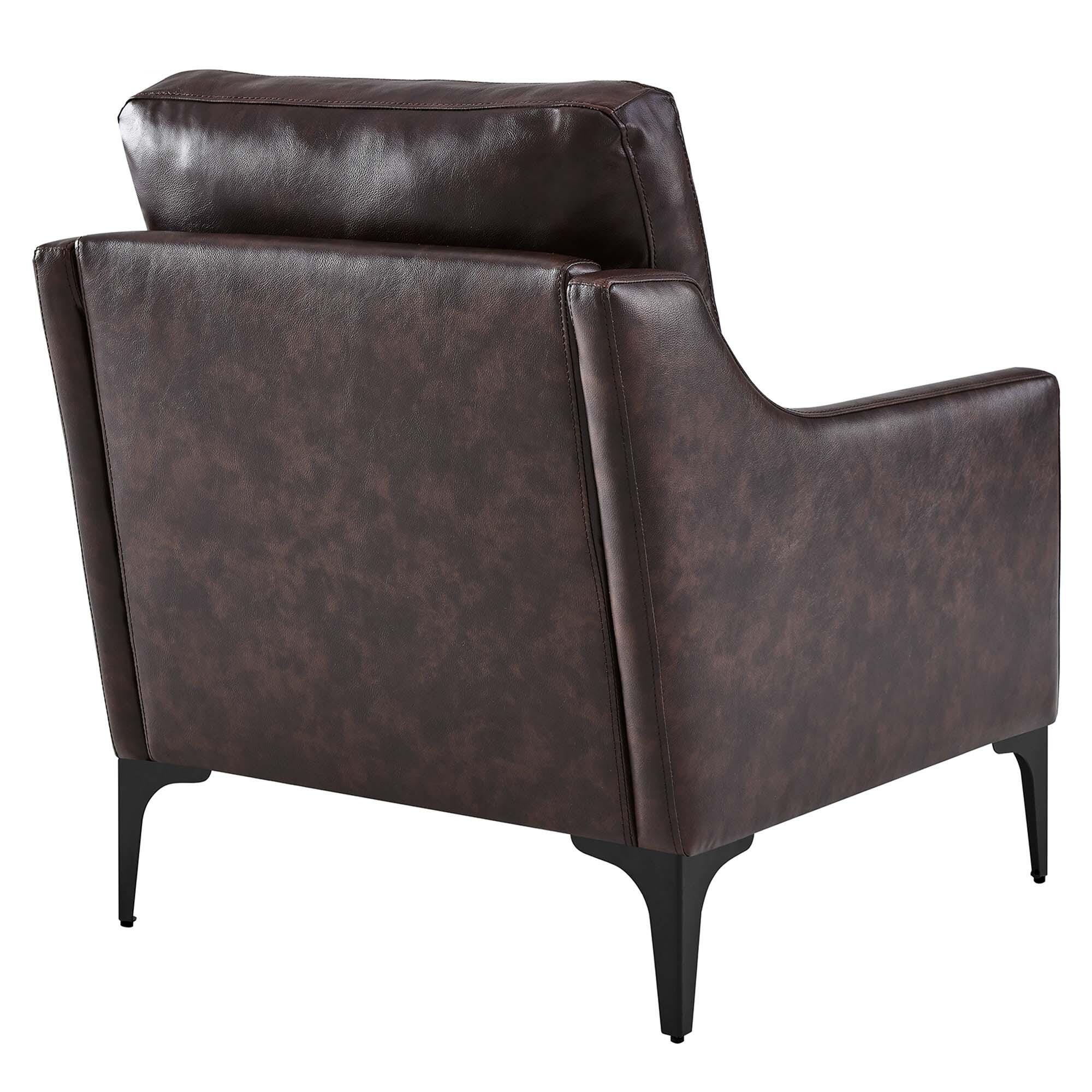 Modway Corland Accent Chair, Brown, large