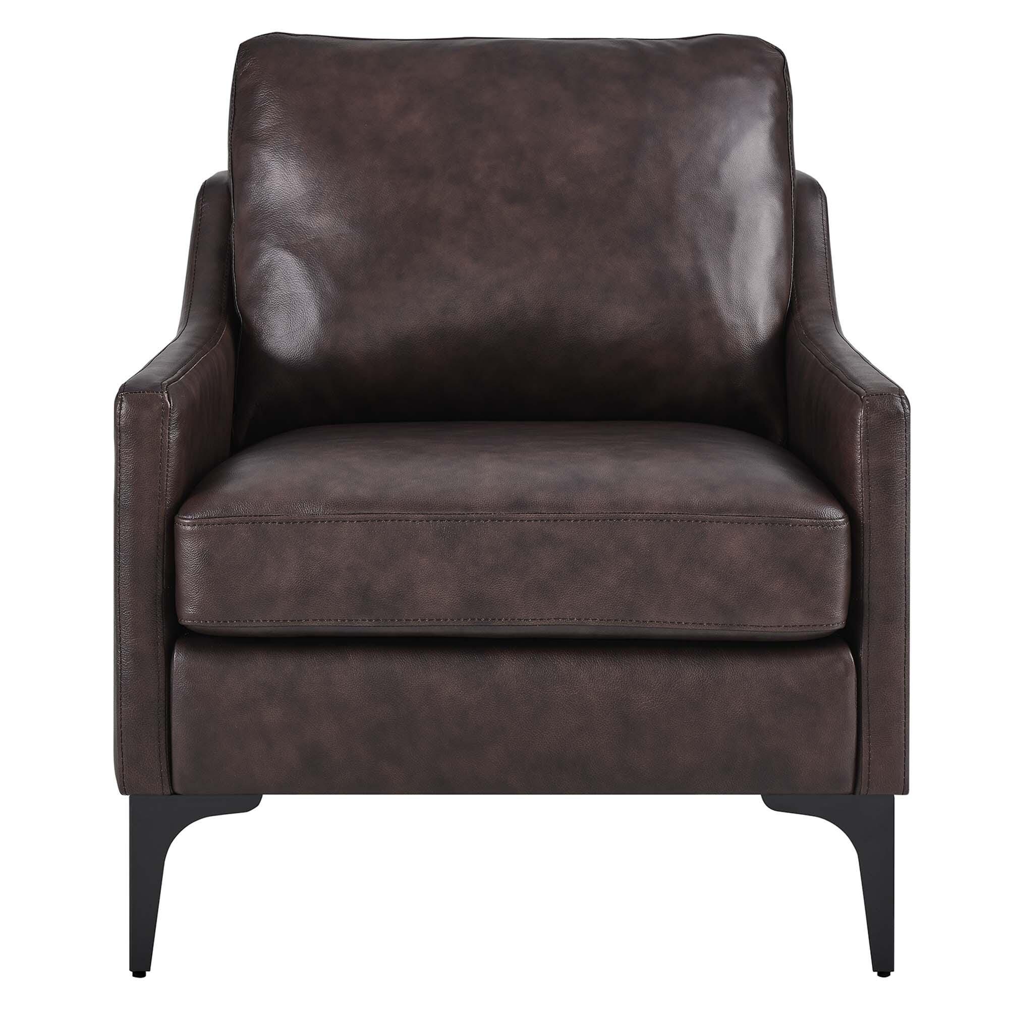 Modway Corland Accent Chair, Brown, large