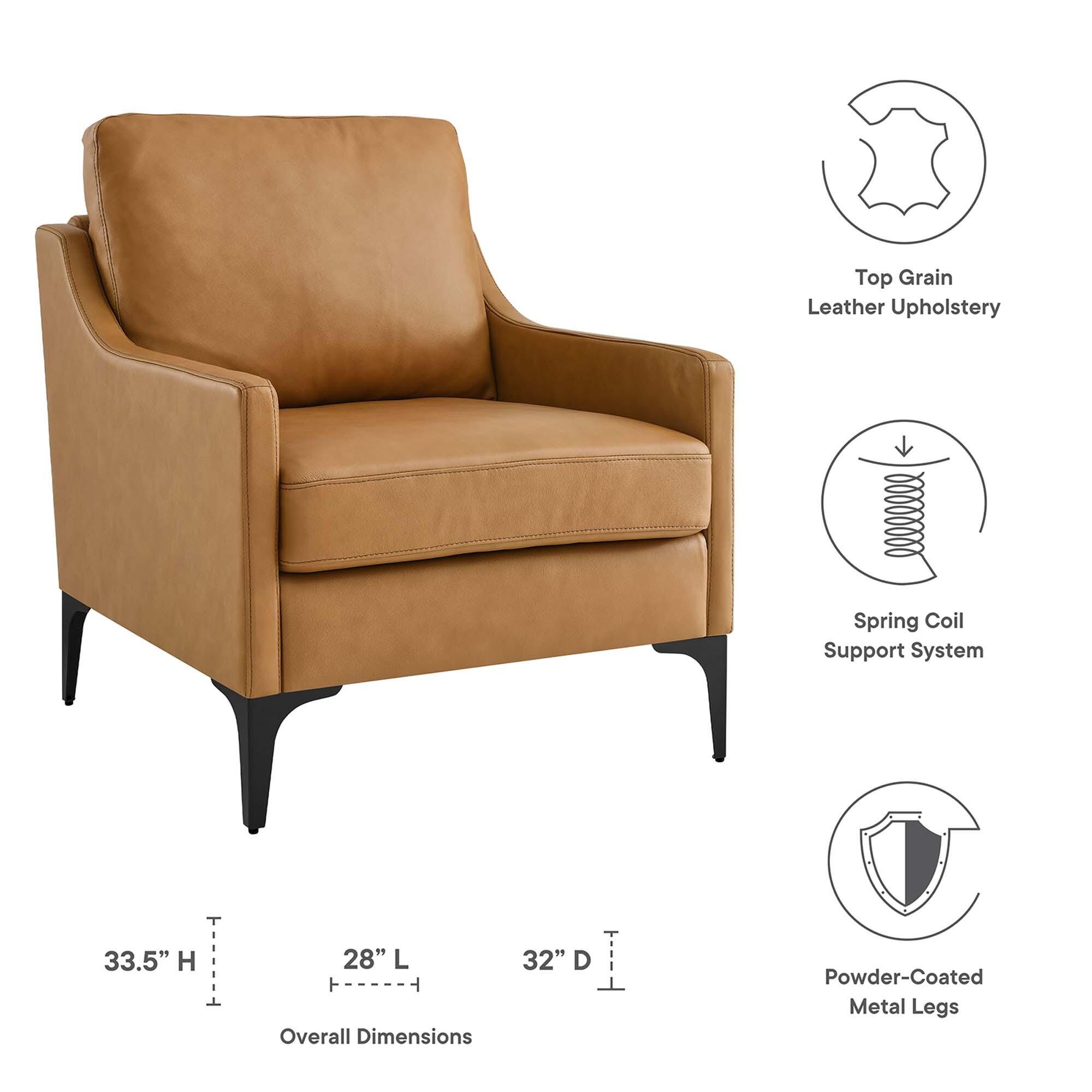 Modway Corland Accent Chair, Tan, large