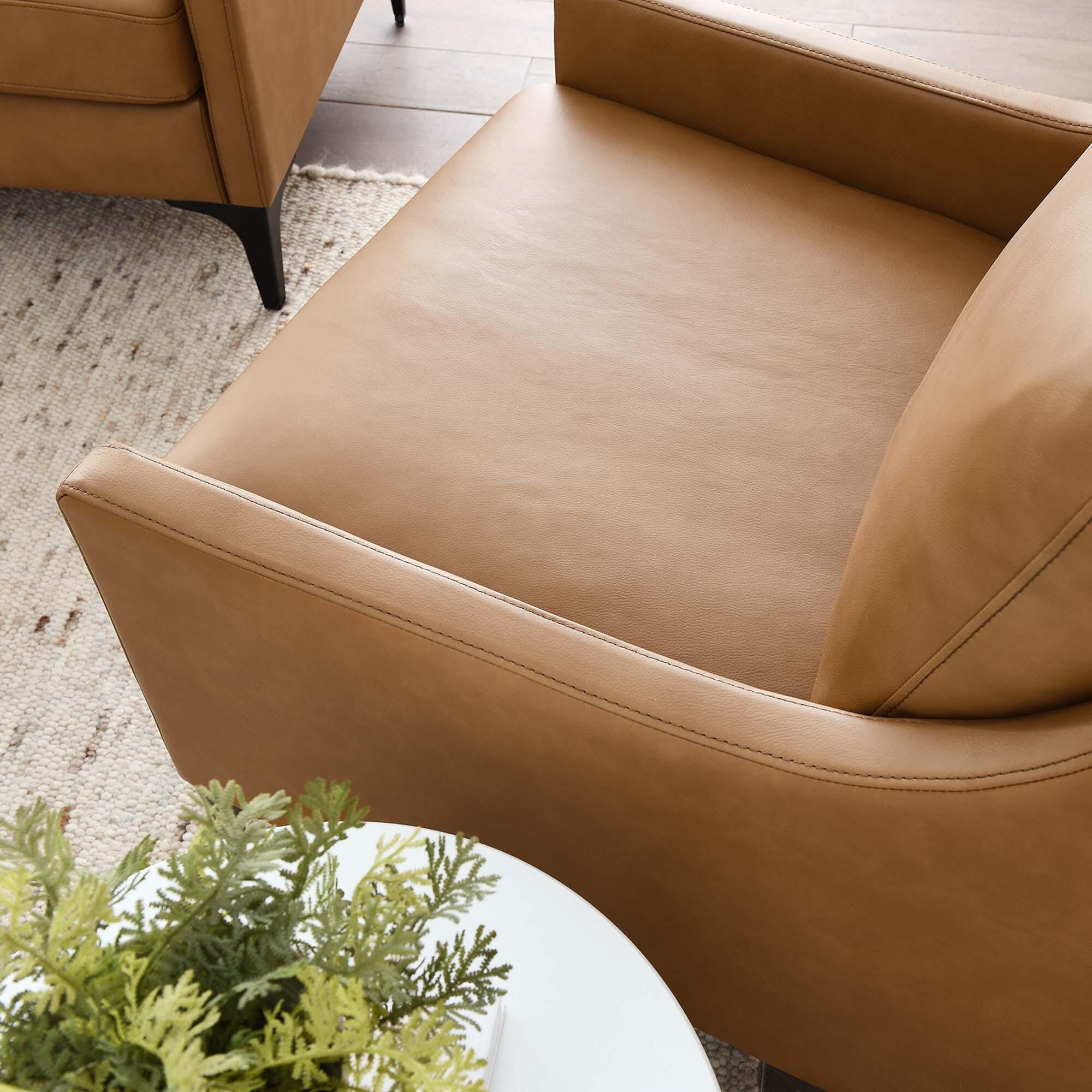 Modway Corland Accent Chair, Tan, large