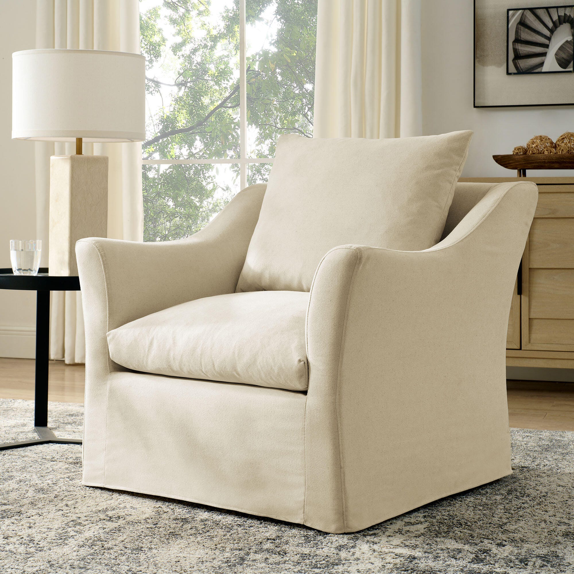Modway Somerset Accent Chair, Beige, rollover