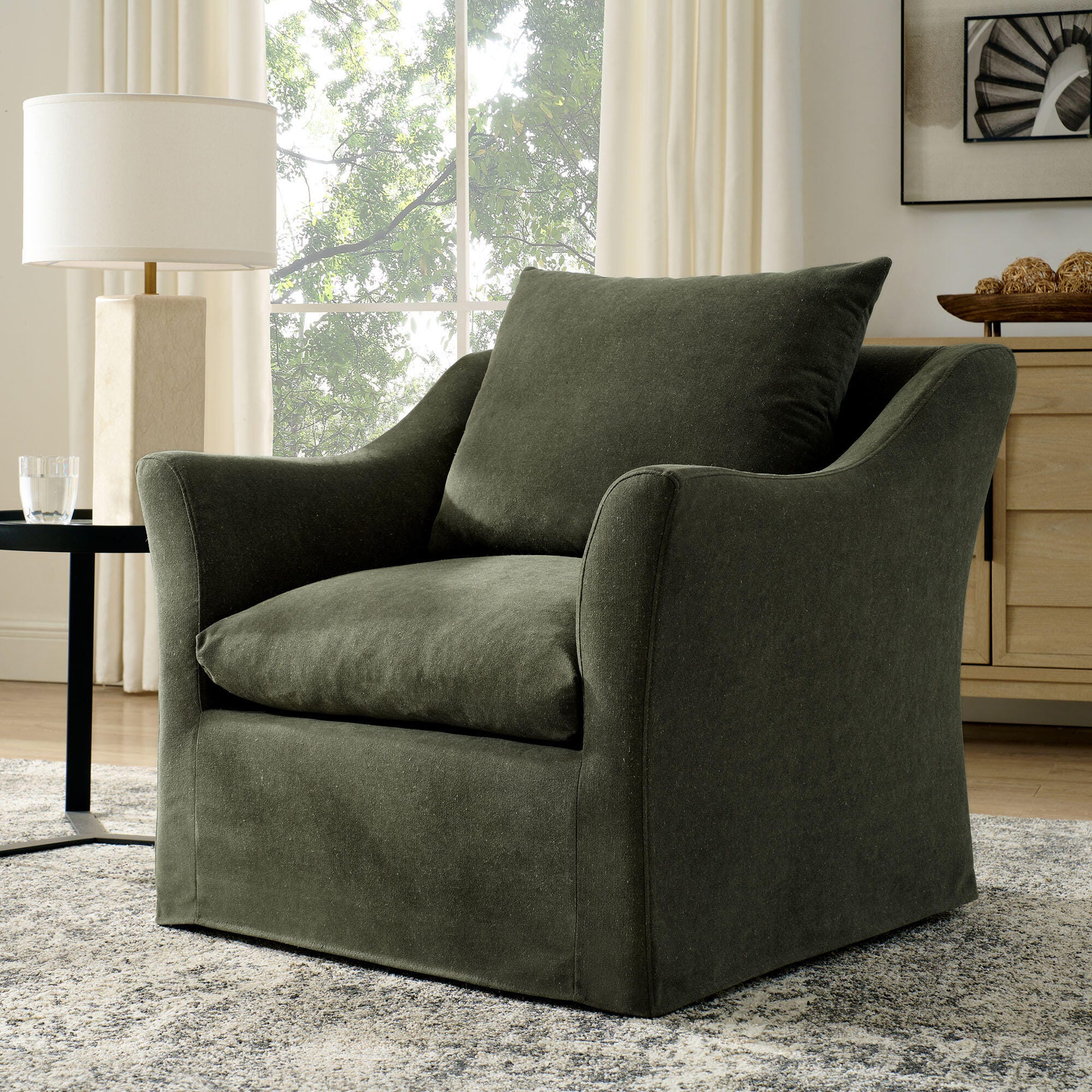 Modway Somerset Accent Chair, Sage, rollover
