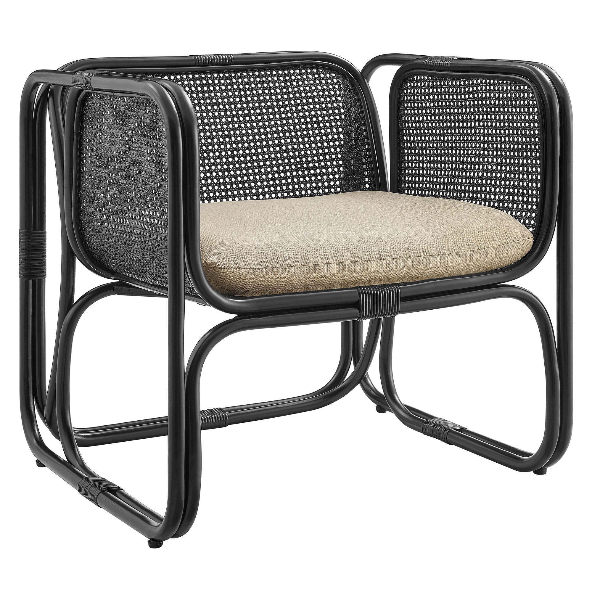 Modway Ellis Accent Chair, Black, large
