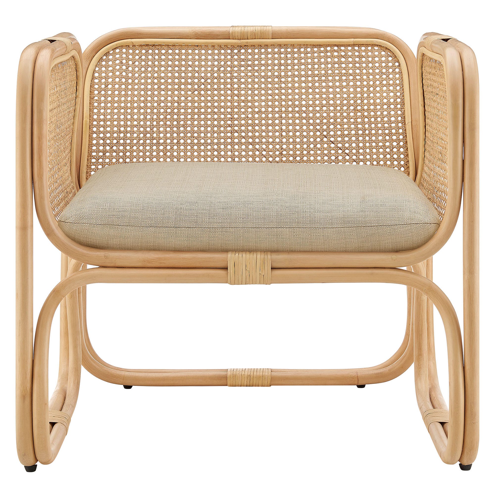 Modway Ellis Accent Chair, Natural, large