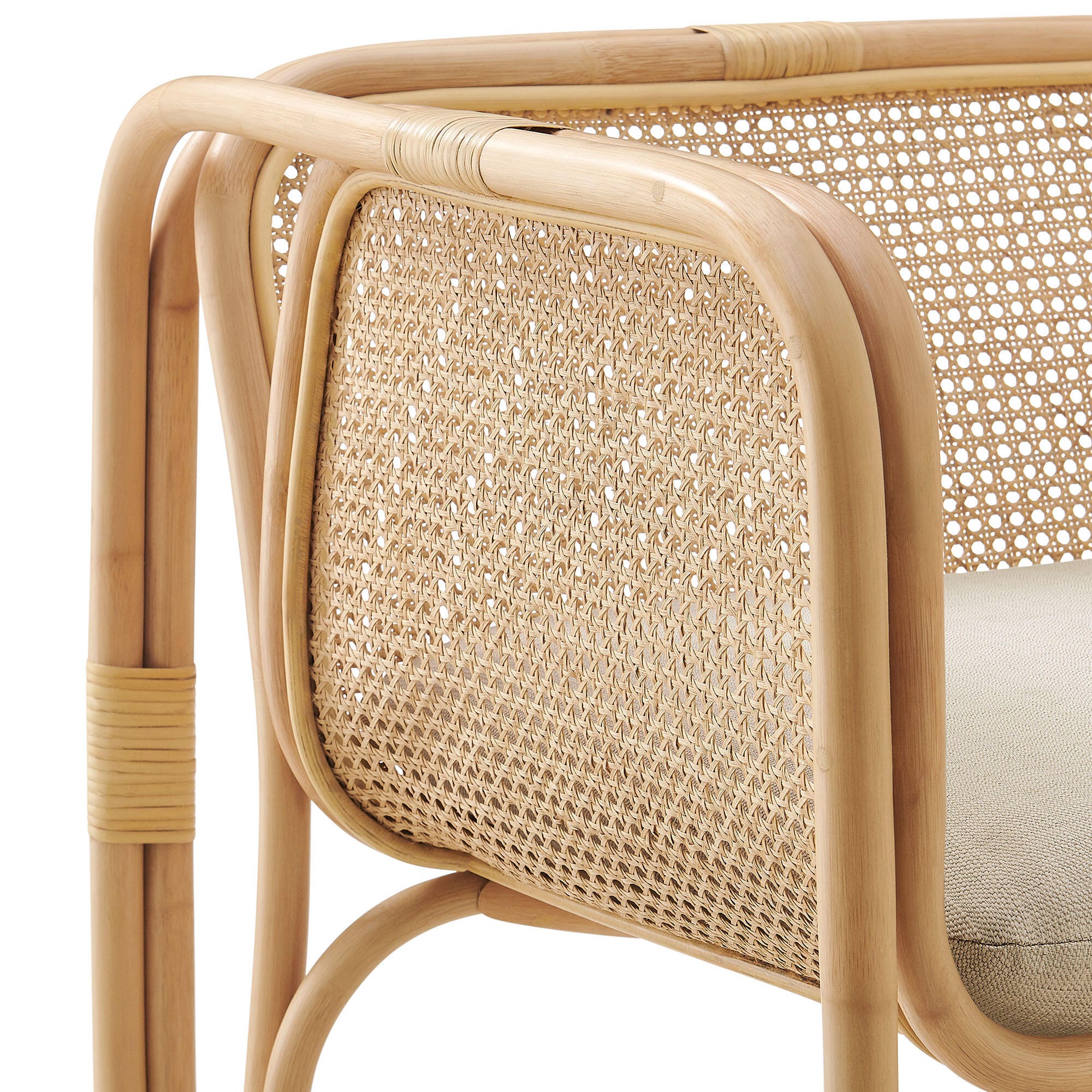 Modway Ellis Accent Chair, Natural, large