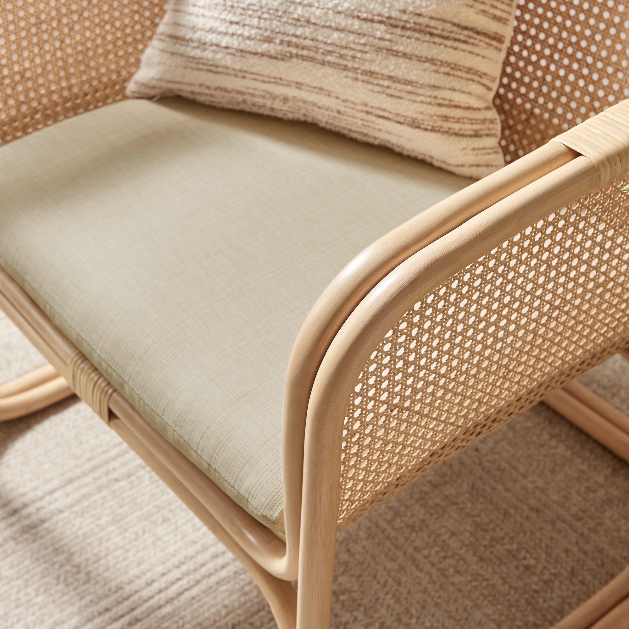 Modway Ellis Accent Chair, Natural, large