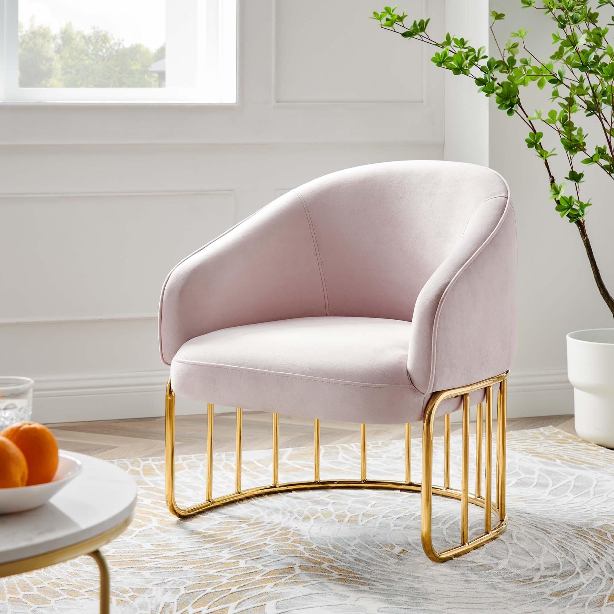Modway Legacy Accent Chair, Pink, rollover