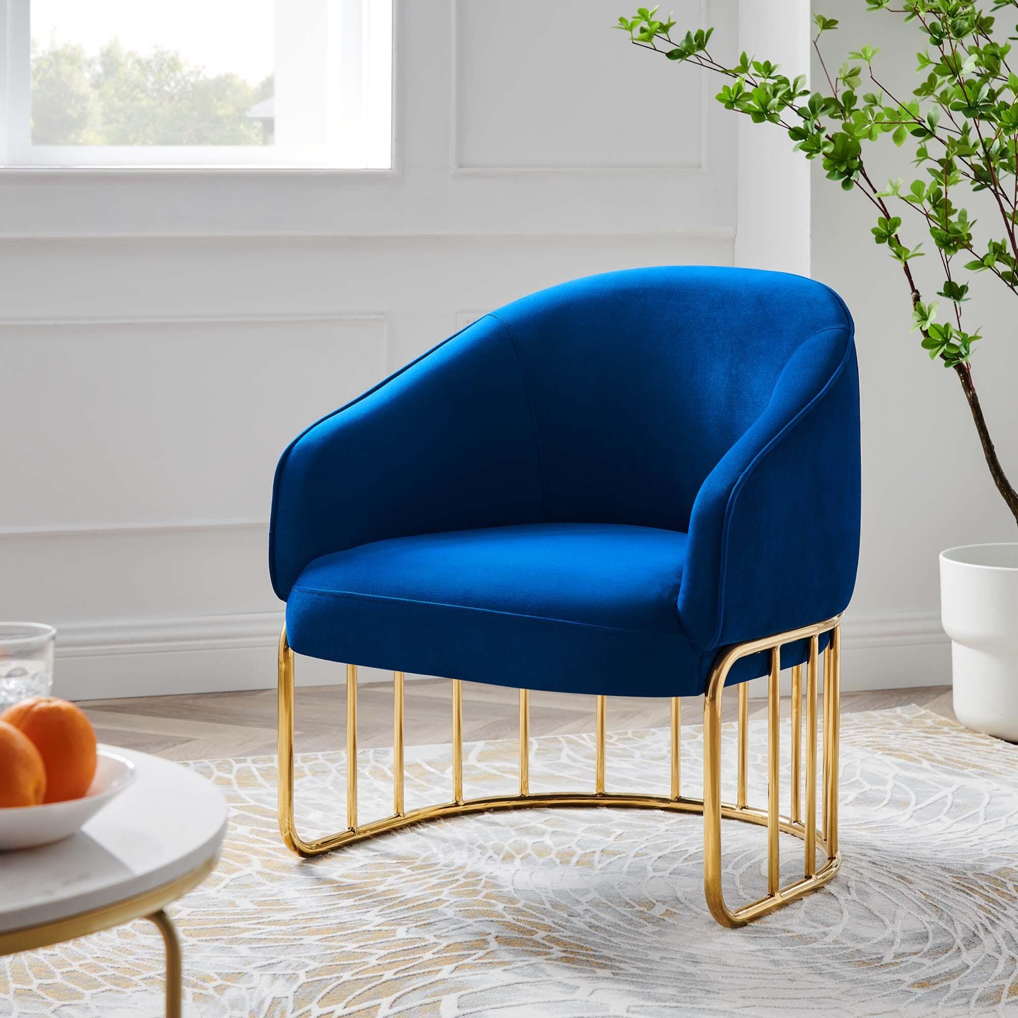 Modway Legacy Accent Chair, Navy, rollover