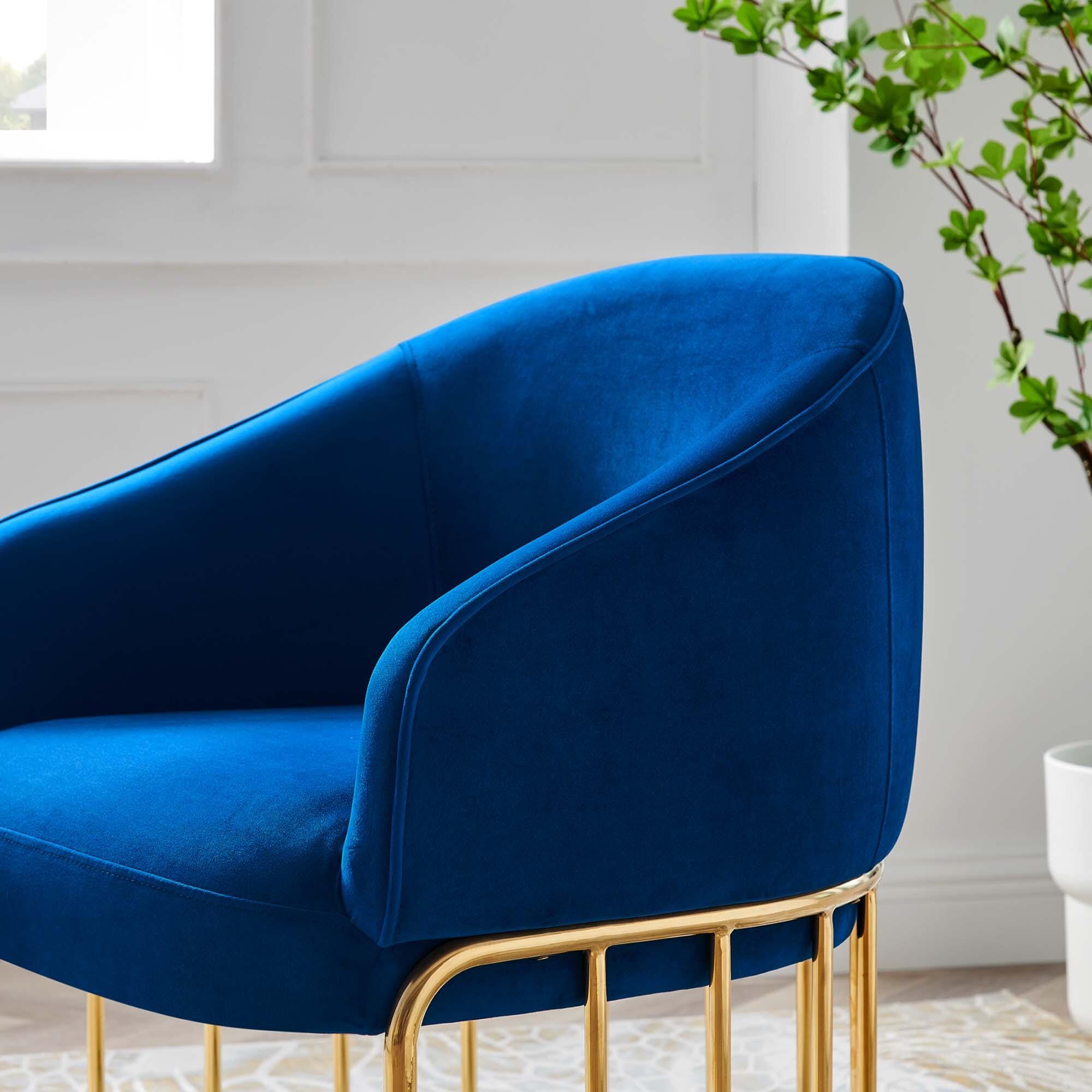 Modway Legacy Accent Chair, Navy, large