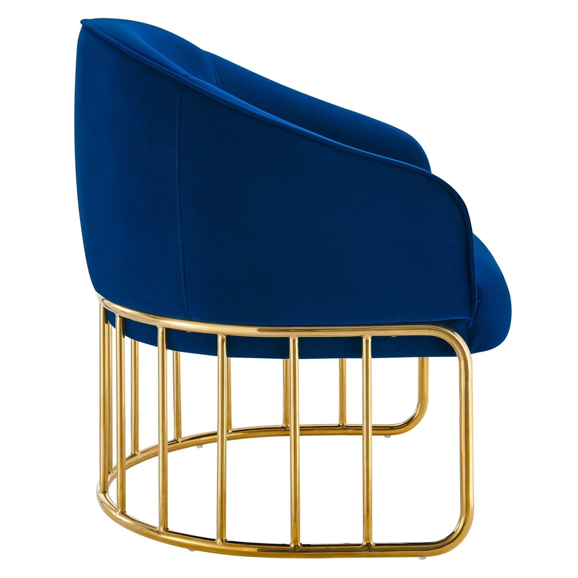 Modway Legacy Accent Chair, Navy, large