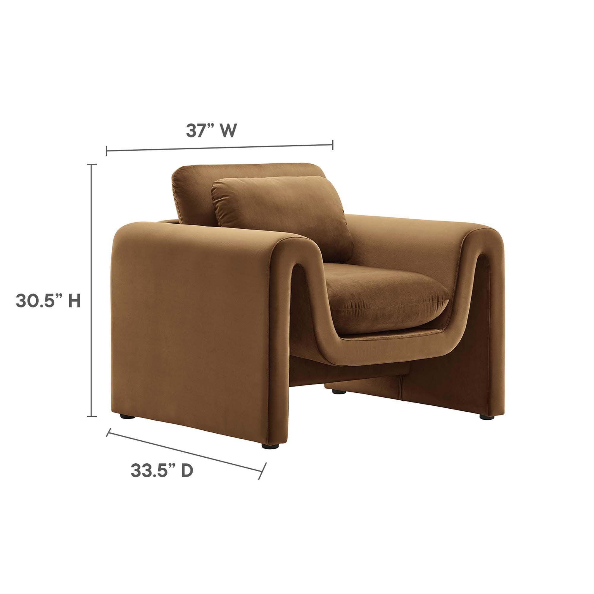 Modway Waverly Solid Accent Chair, , large