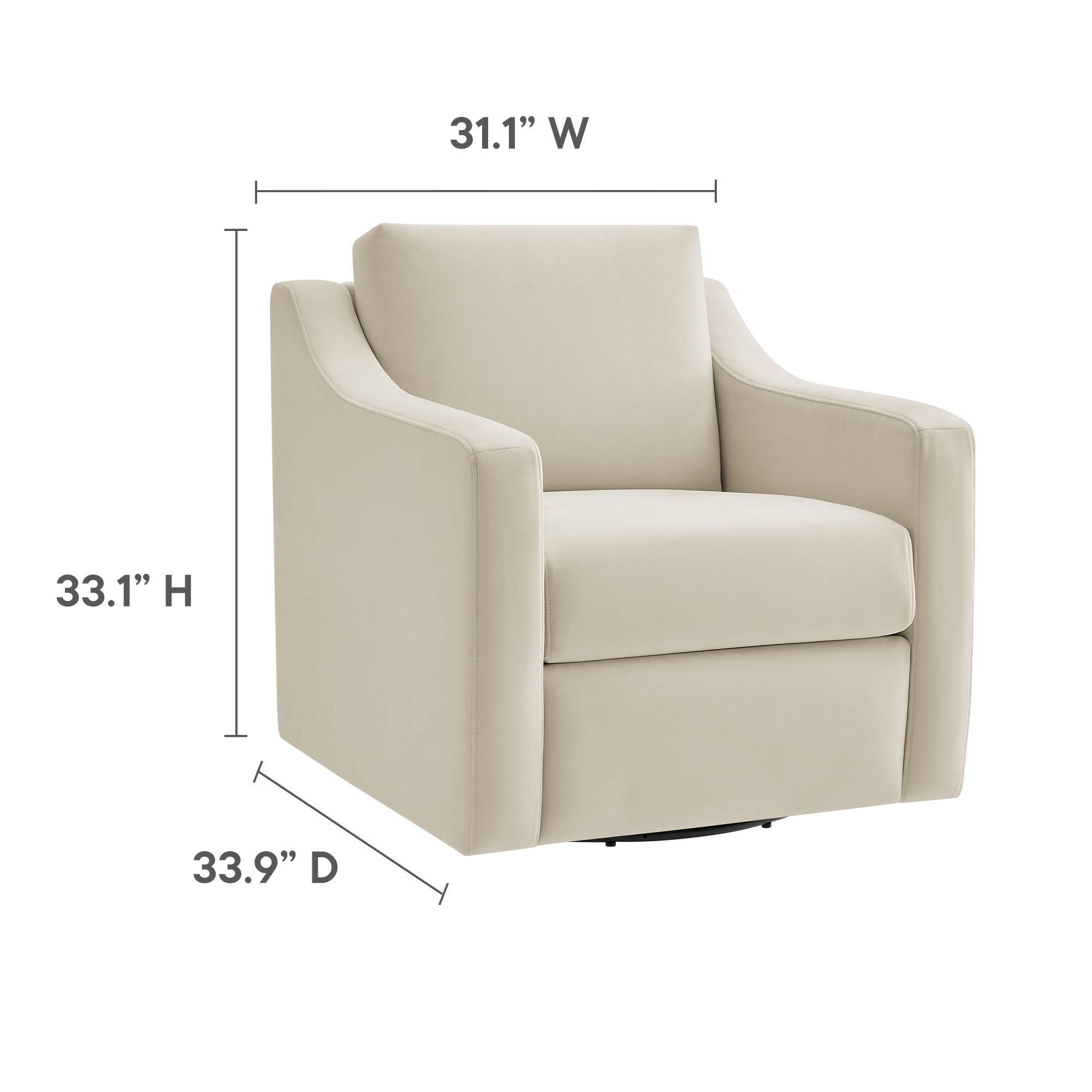Modway Liora Accent Chair, Alabaster, large