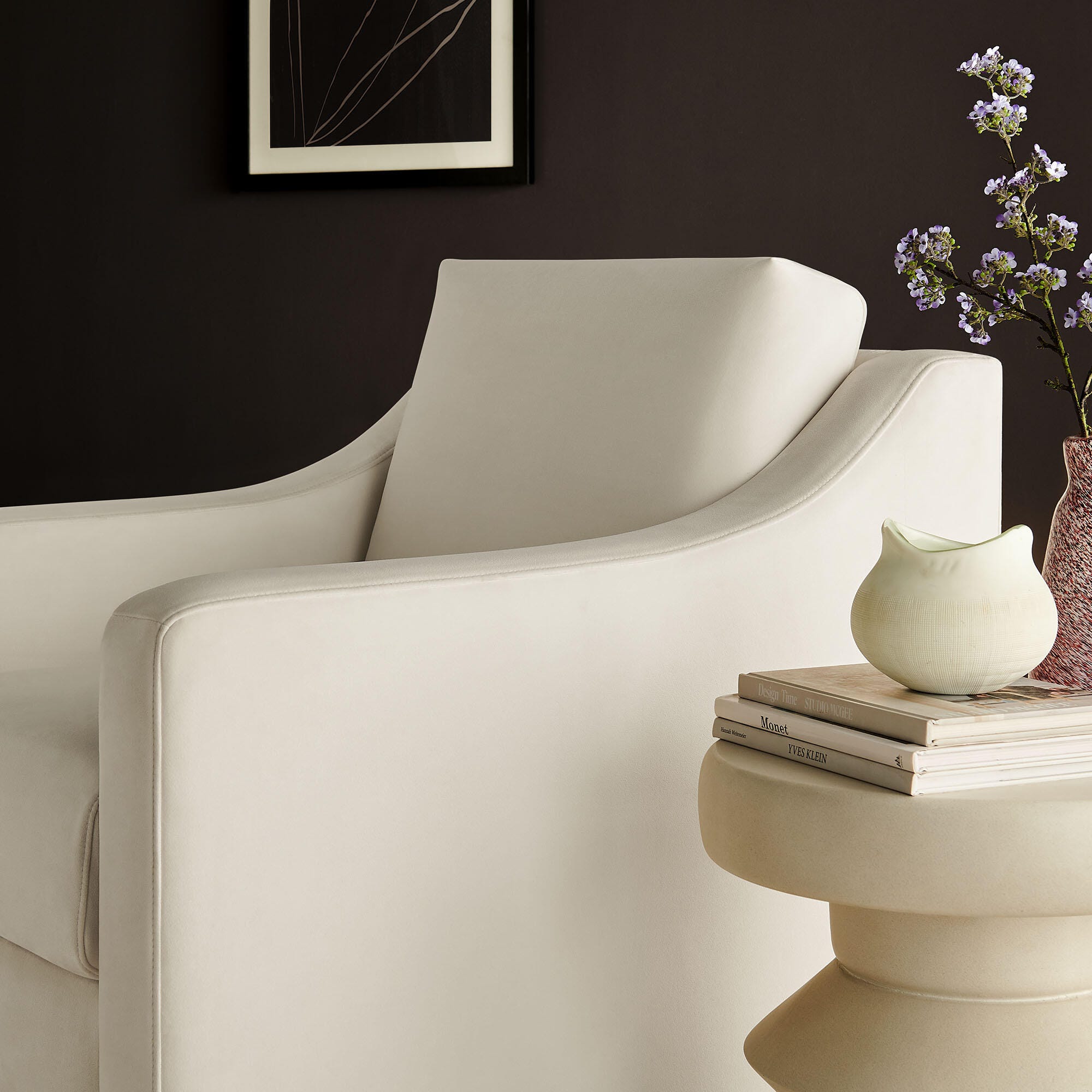 Modway Liora Accent Chair, Alabaster, large