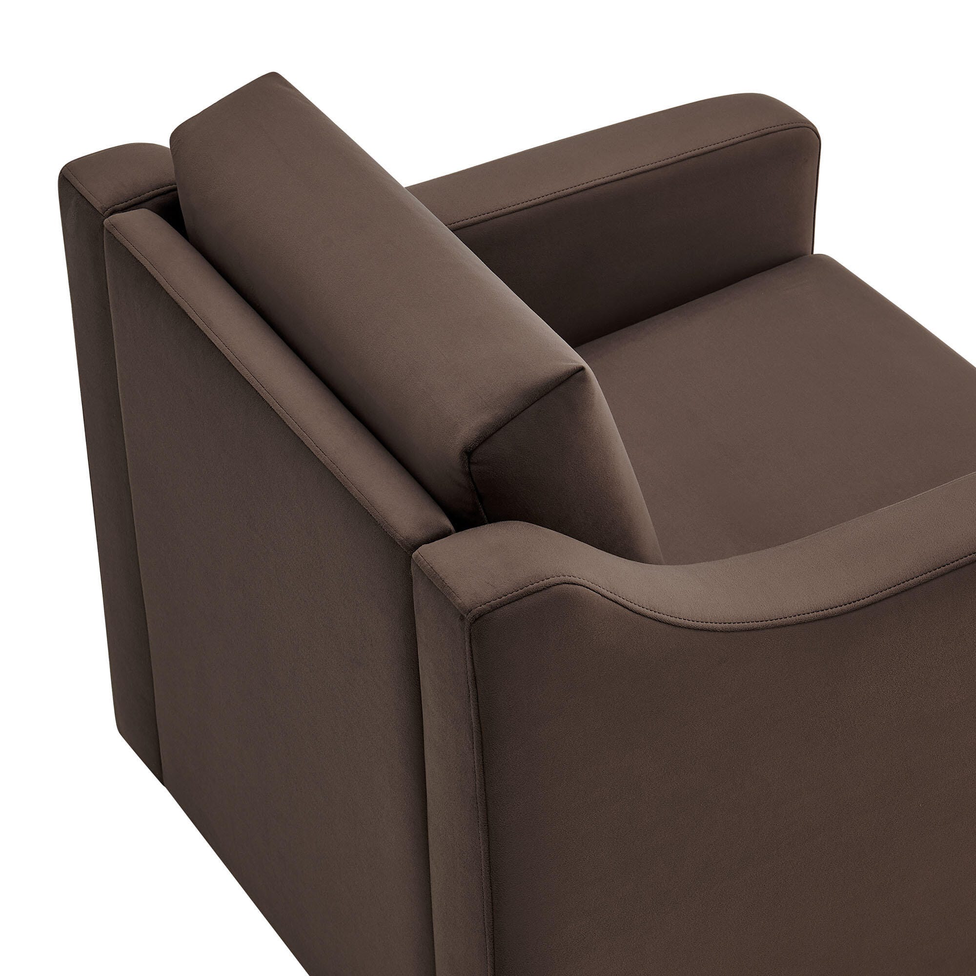 Modway Liora Accent Chair, Chocolate, large