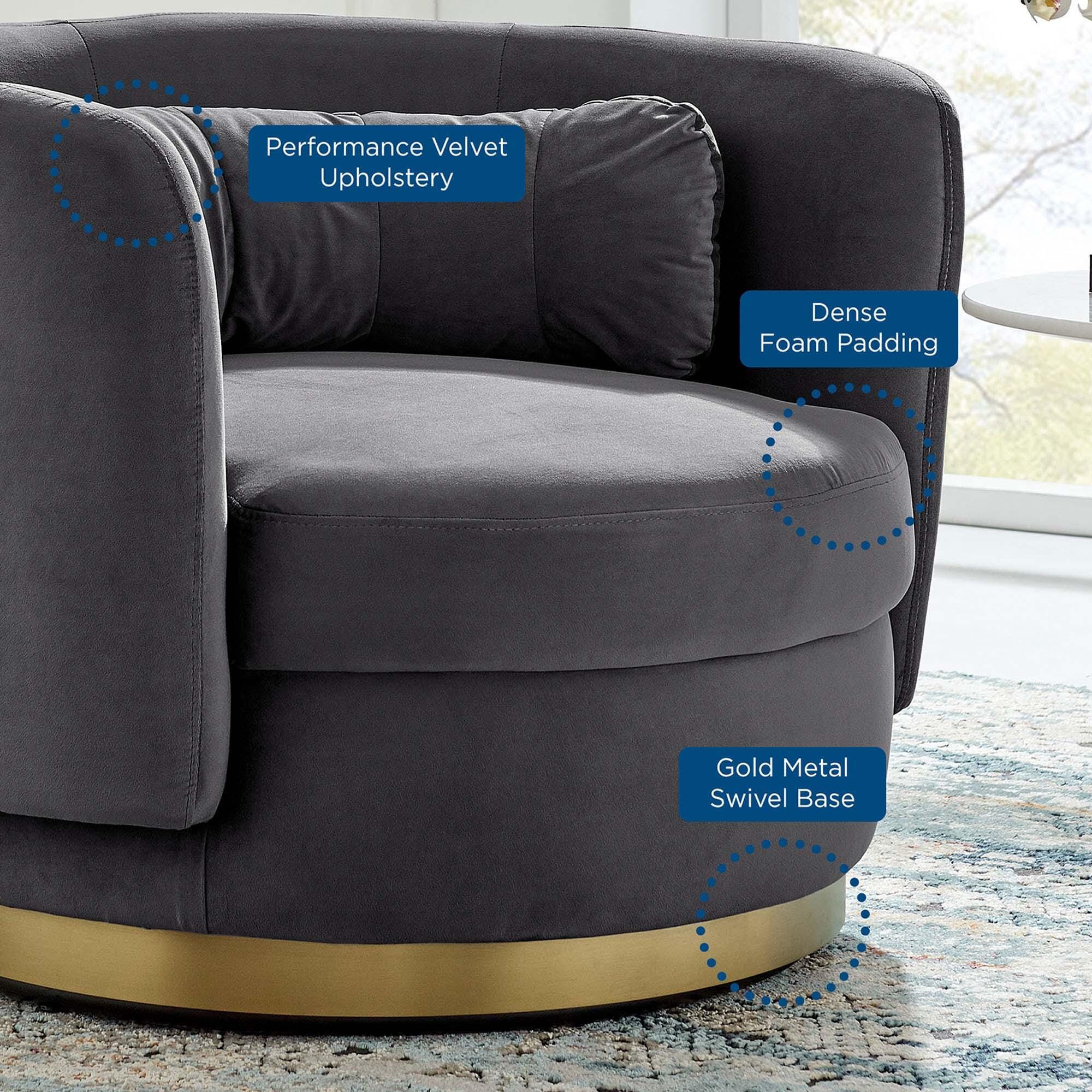 Modway Relish Swivel Accent Chair, , large