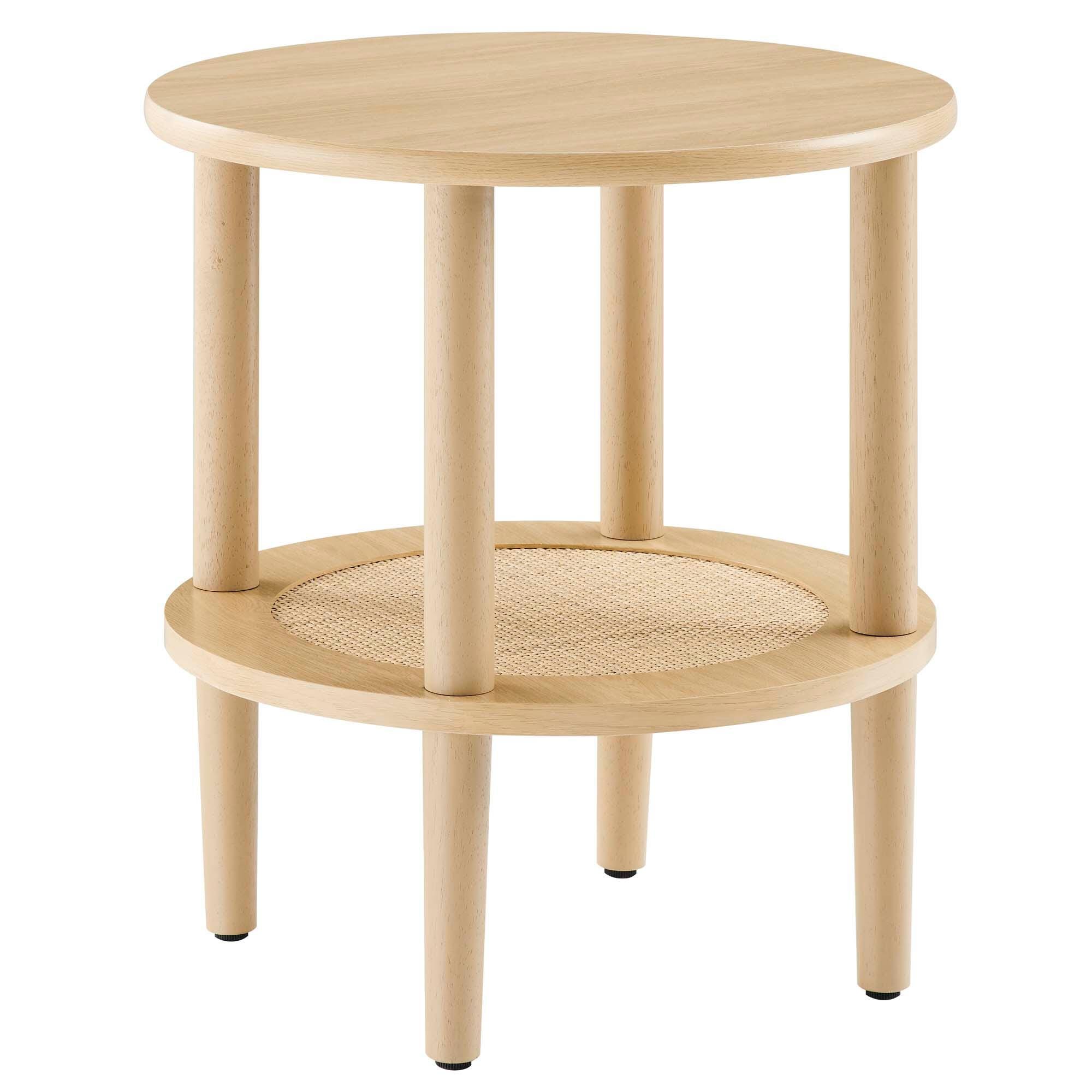 Modway Torus End Table, Oak, large