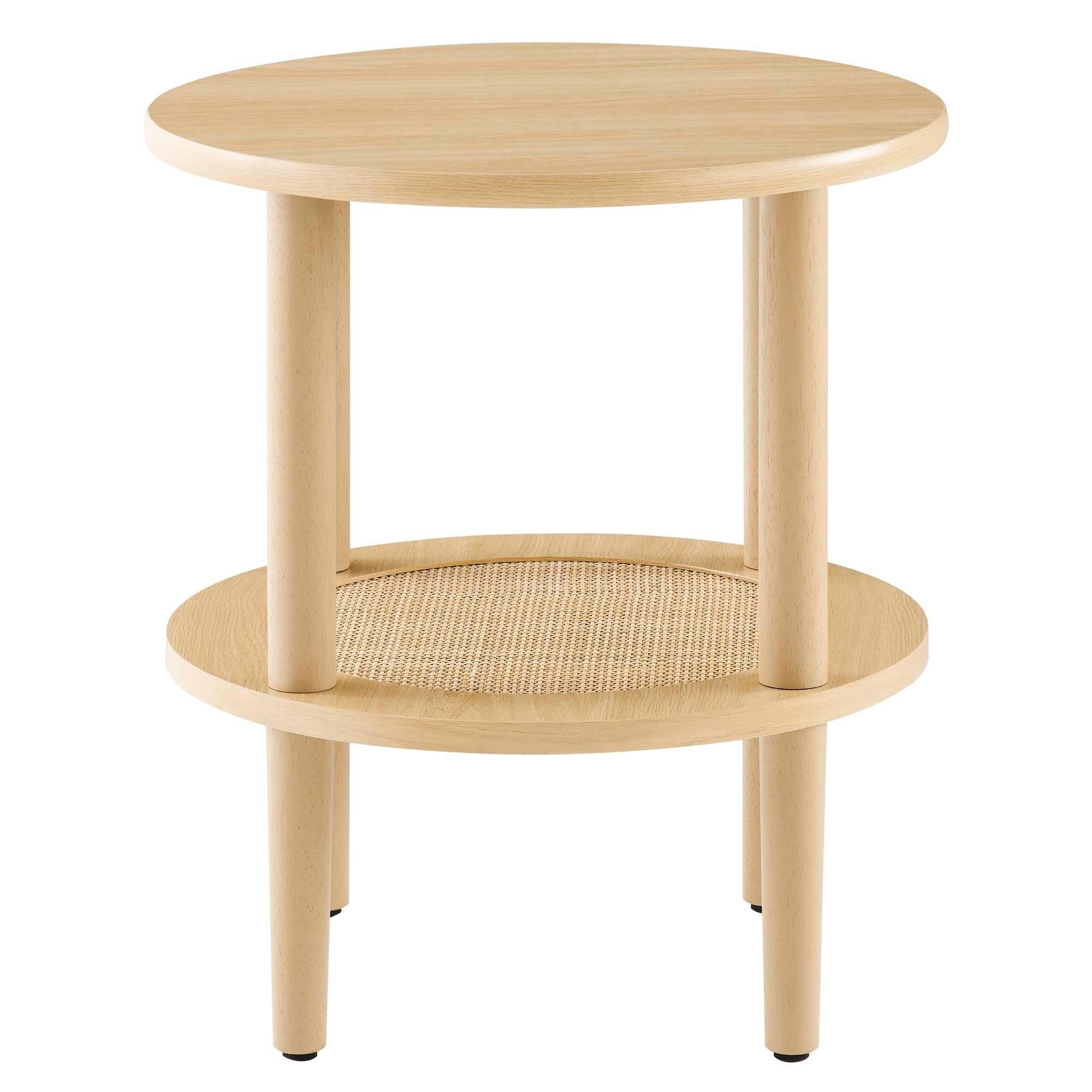 Modway Torus End Table, Oak, large
