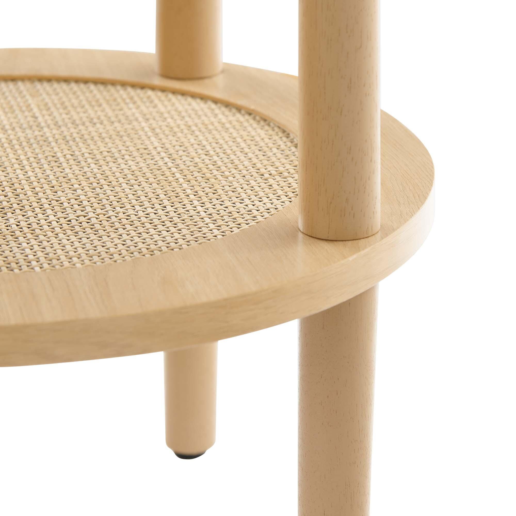 Modway Torus End Table, Oak, large