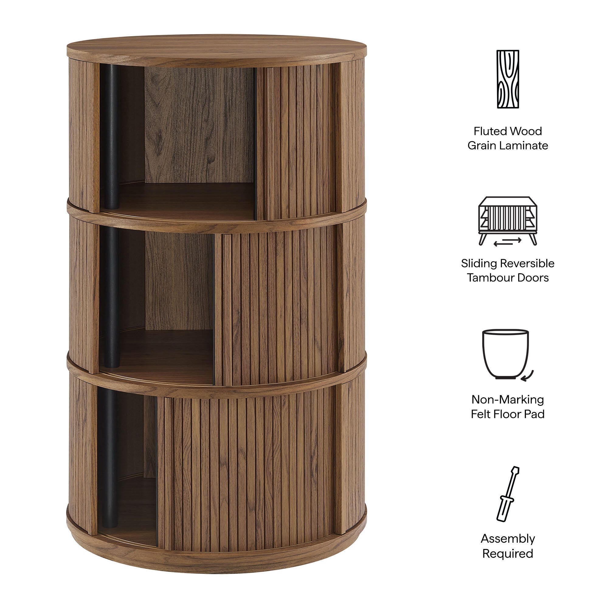 Modway Clement Round Accent Table, , large