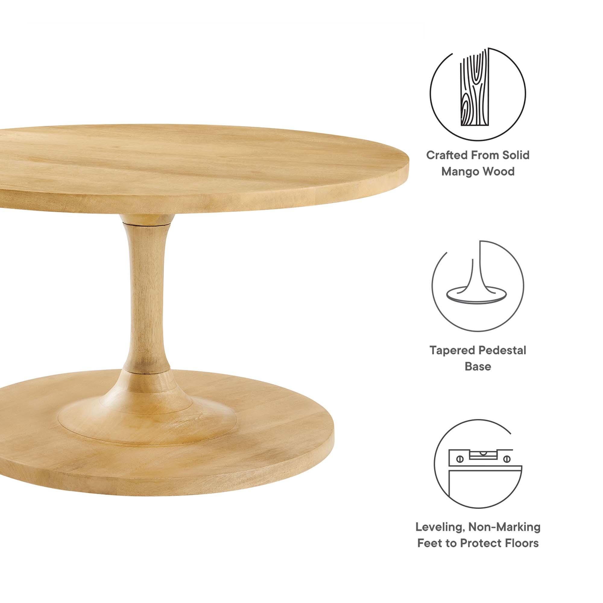 Modway Lina Round Coffee Table, , large
