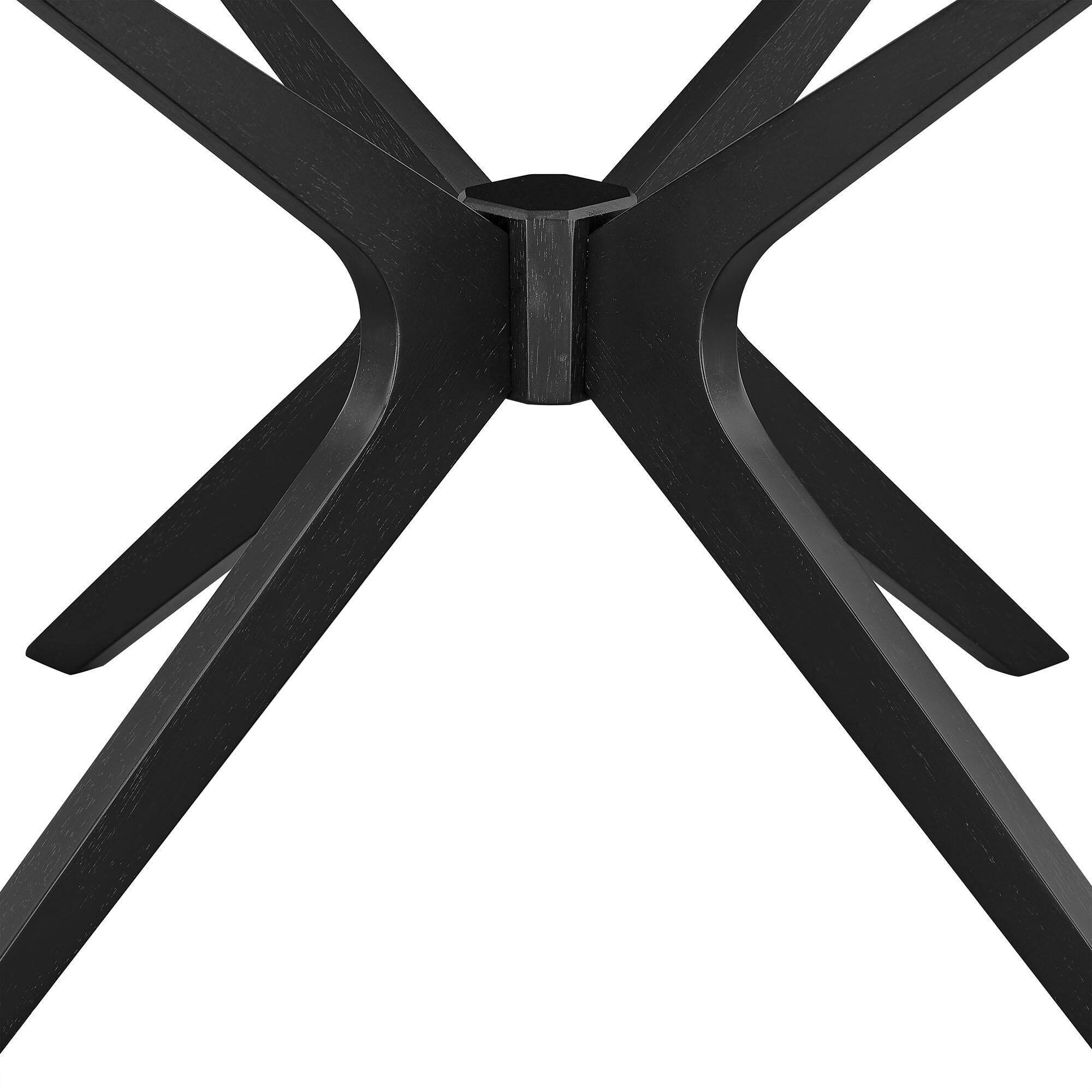 Modway Crossroads Round Coffee Table, Black, large