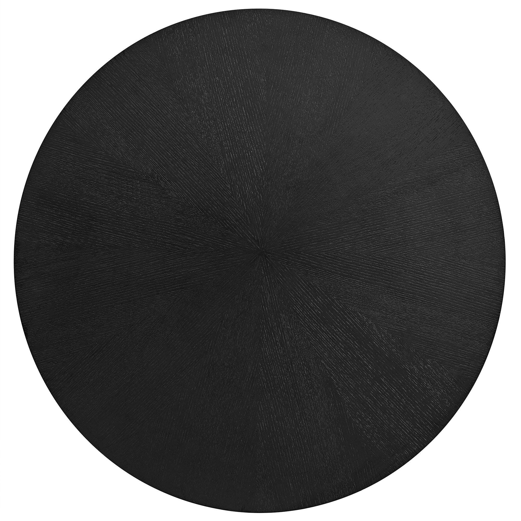 Modway Crossroads Round Coffee Table, Black, large