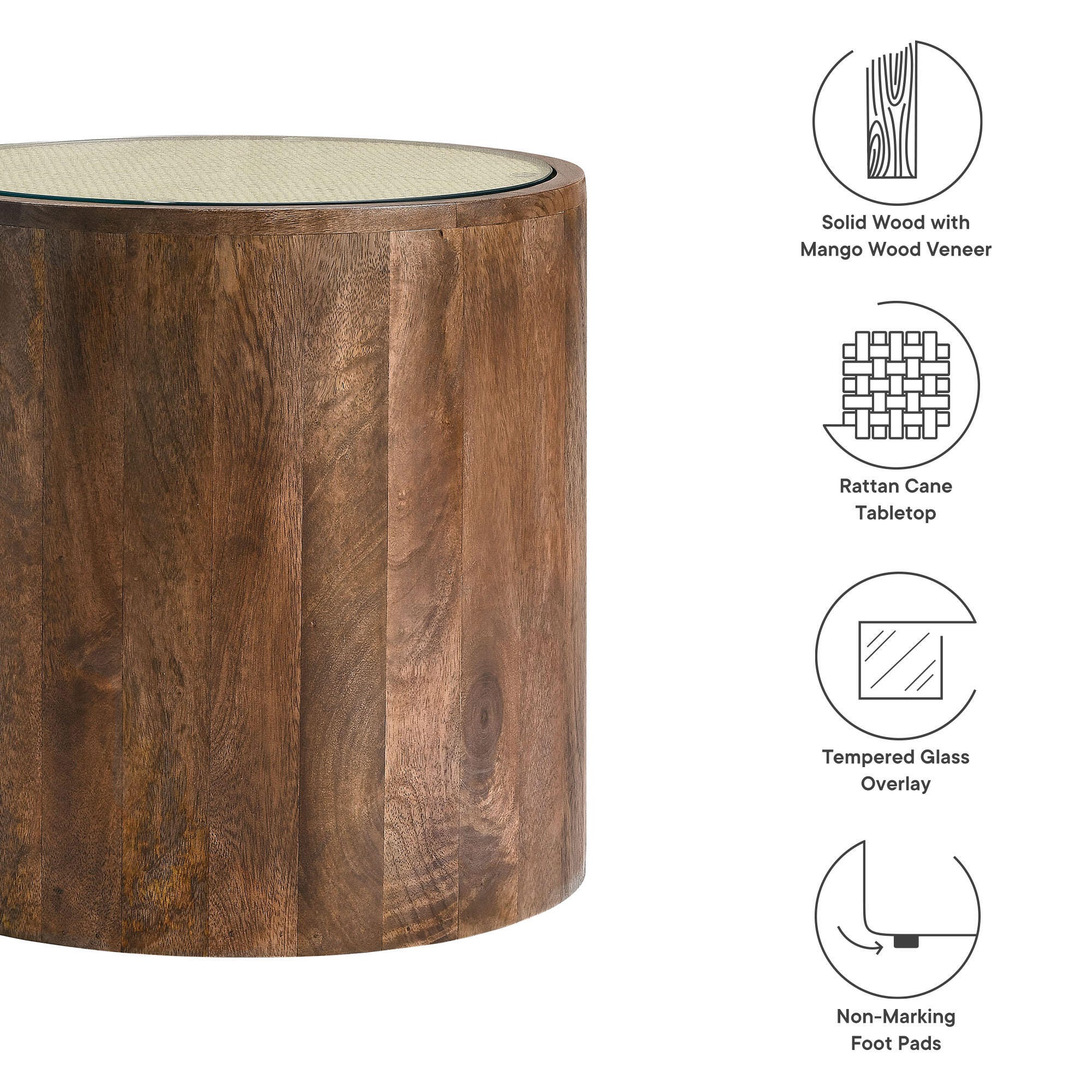 Modway Truett Round End Table, , large