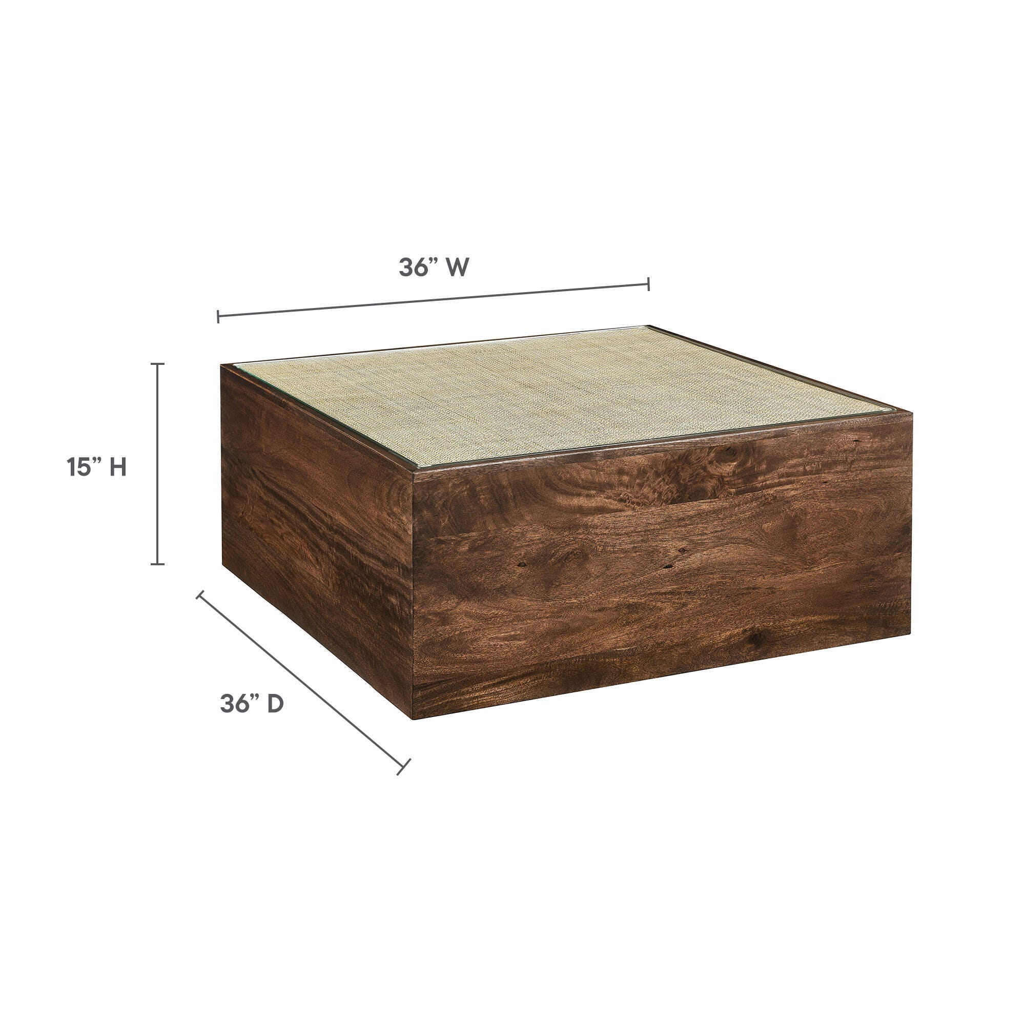 Modway Truett Square Coffee Table, , large