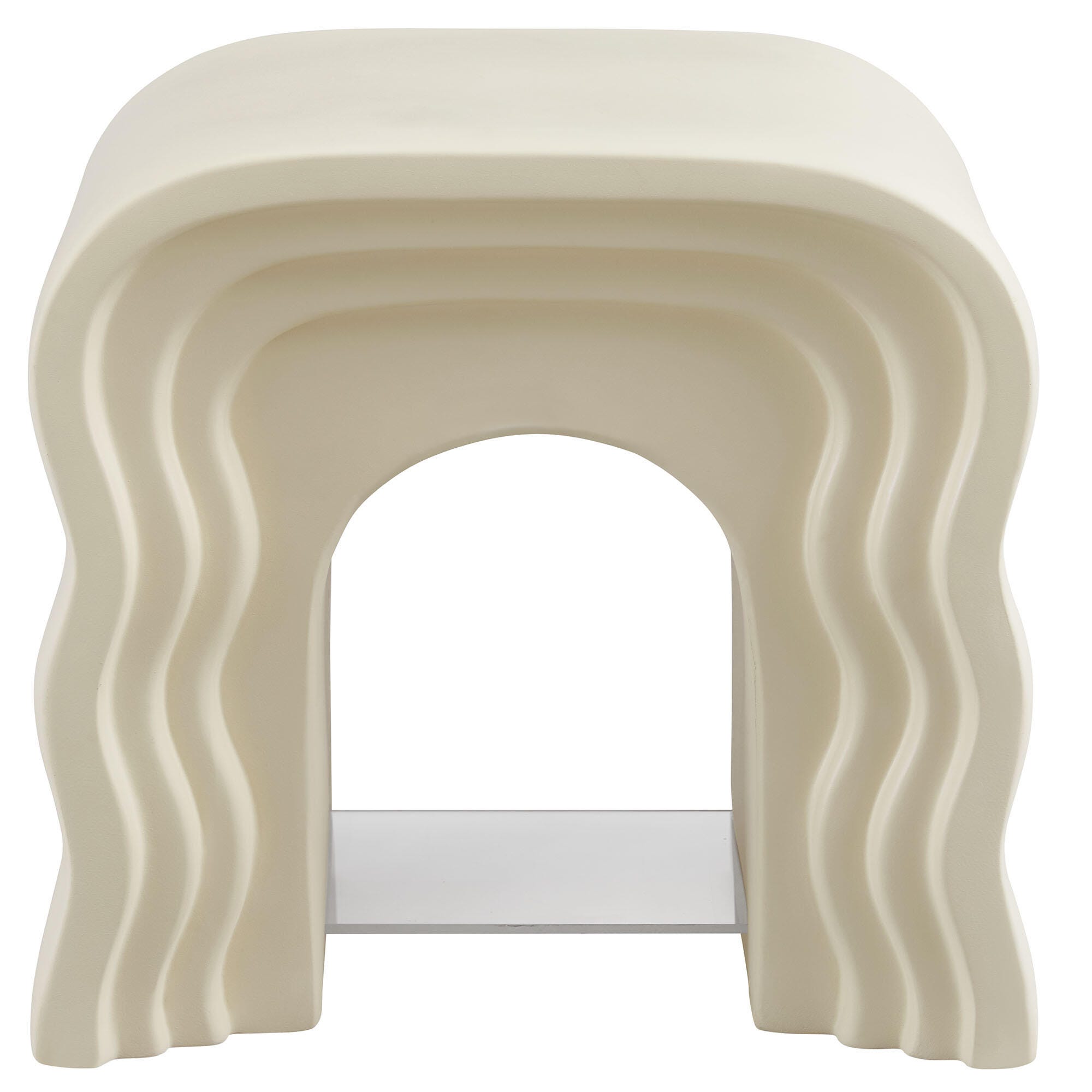 Modway Jorin End Table, Ivory, large