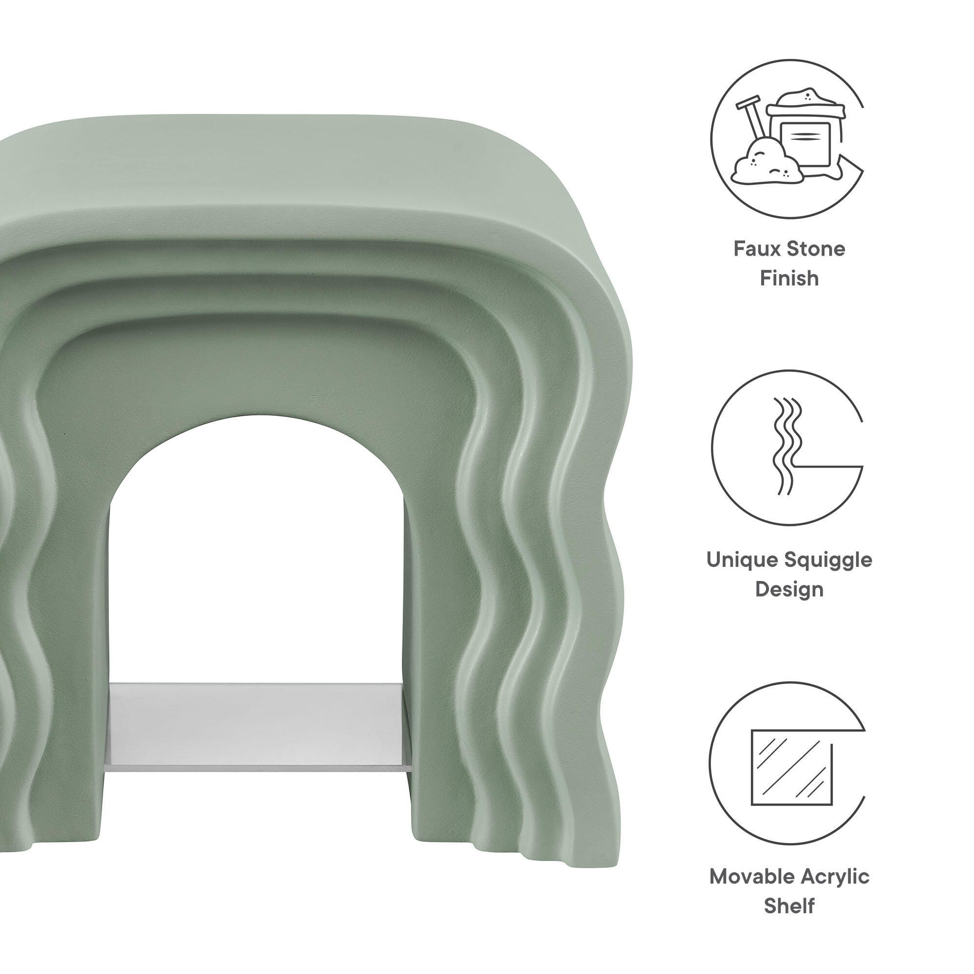 Modway Jorin End Table, Sage, large
