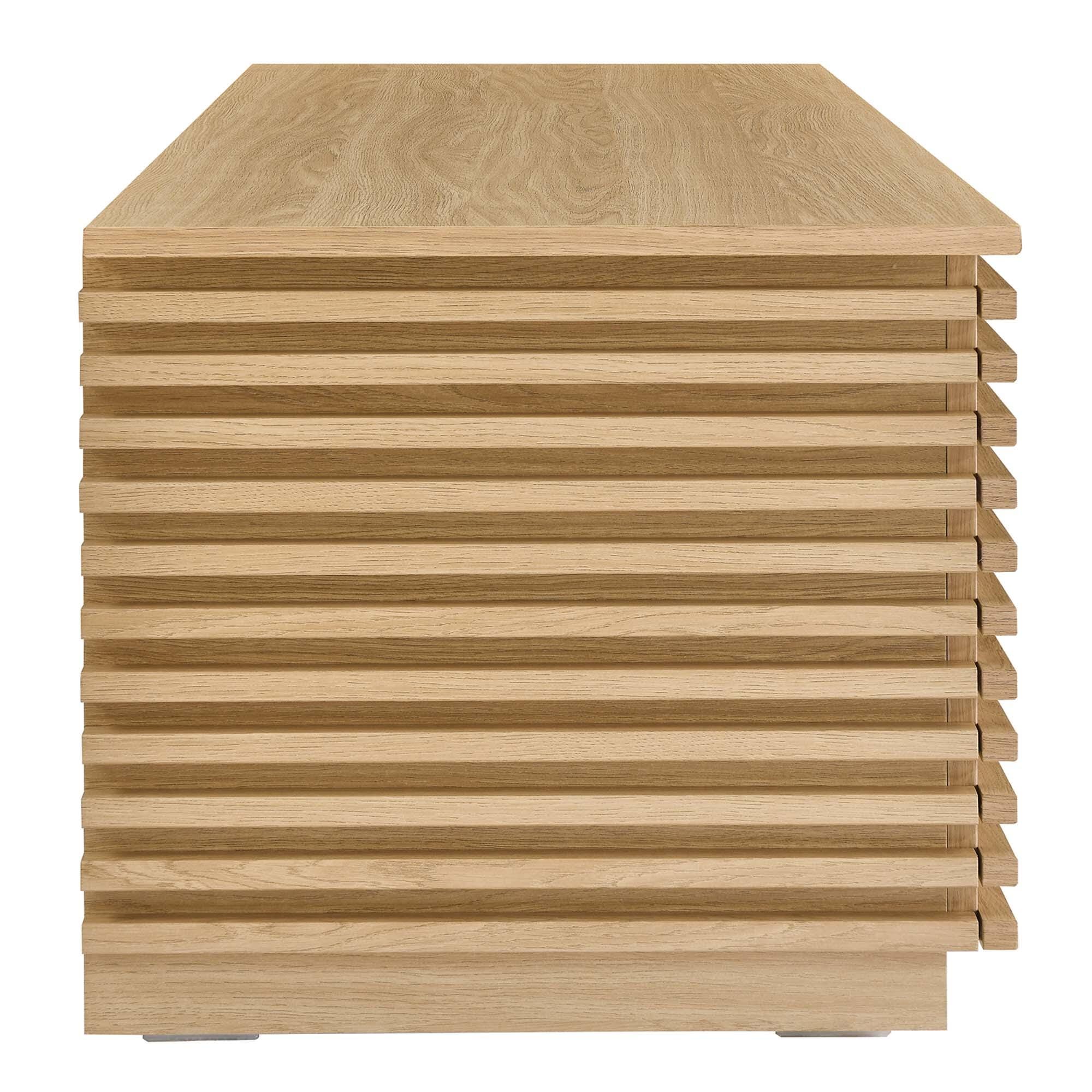 Modway Render Storage Bench, Oak, large