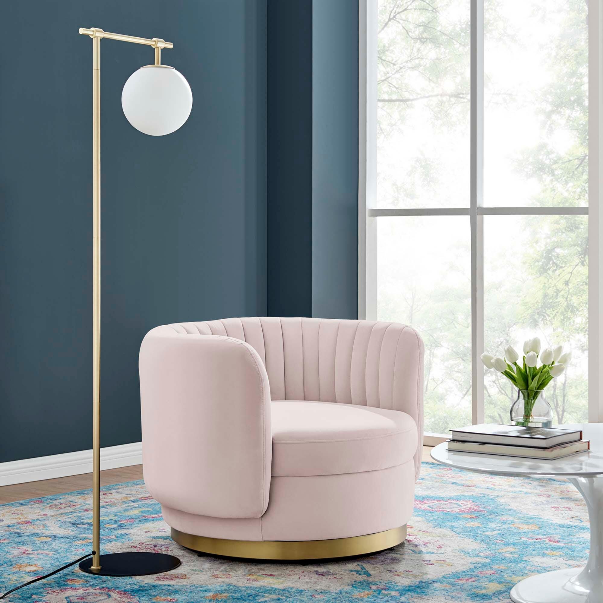 Modway Embrace Swivel Accent Chair, , rollover