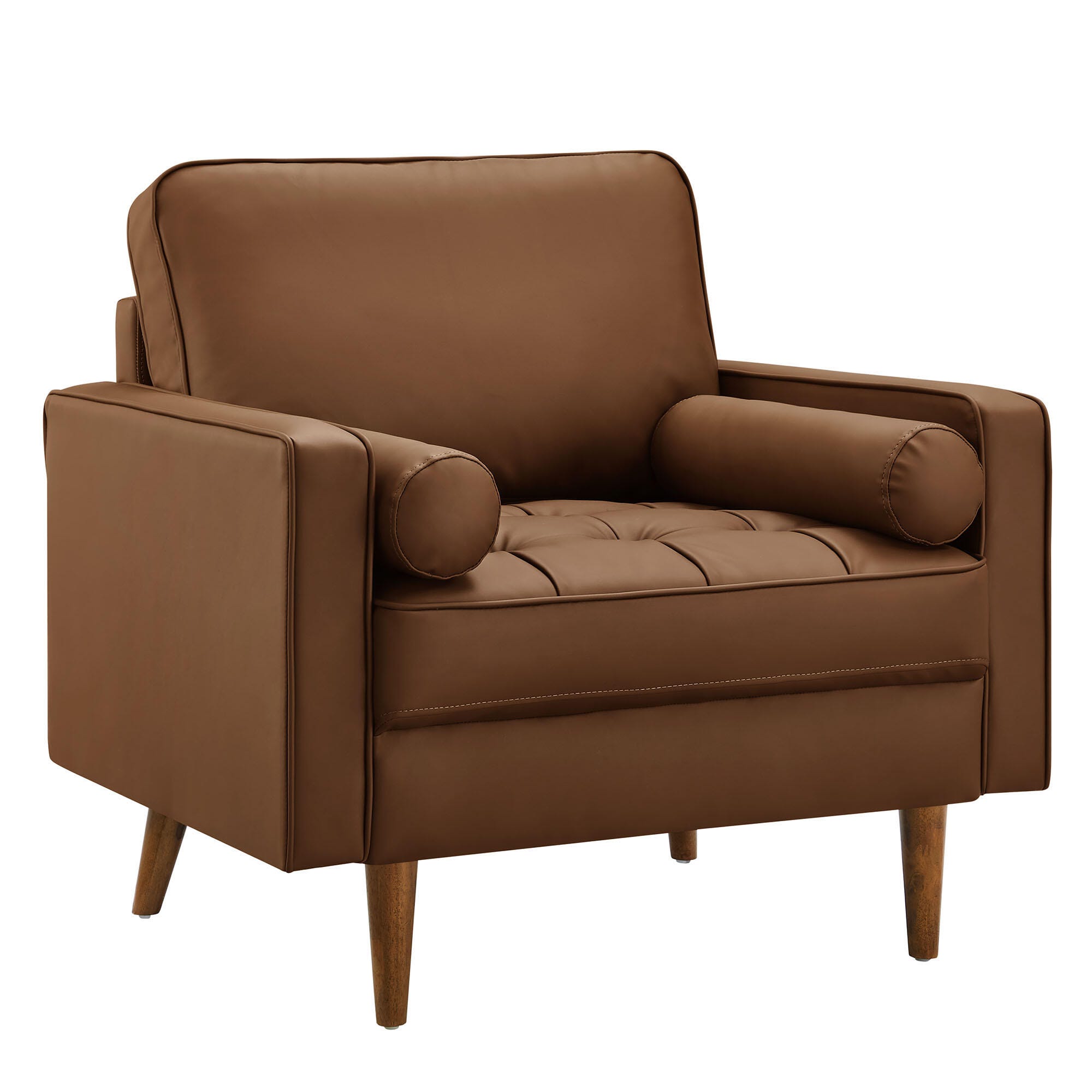 Modway Valour Accent Chair, Brown, large