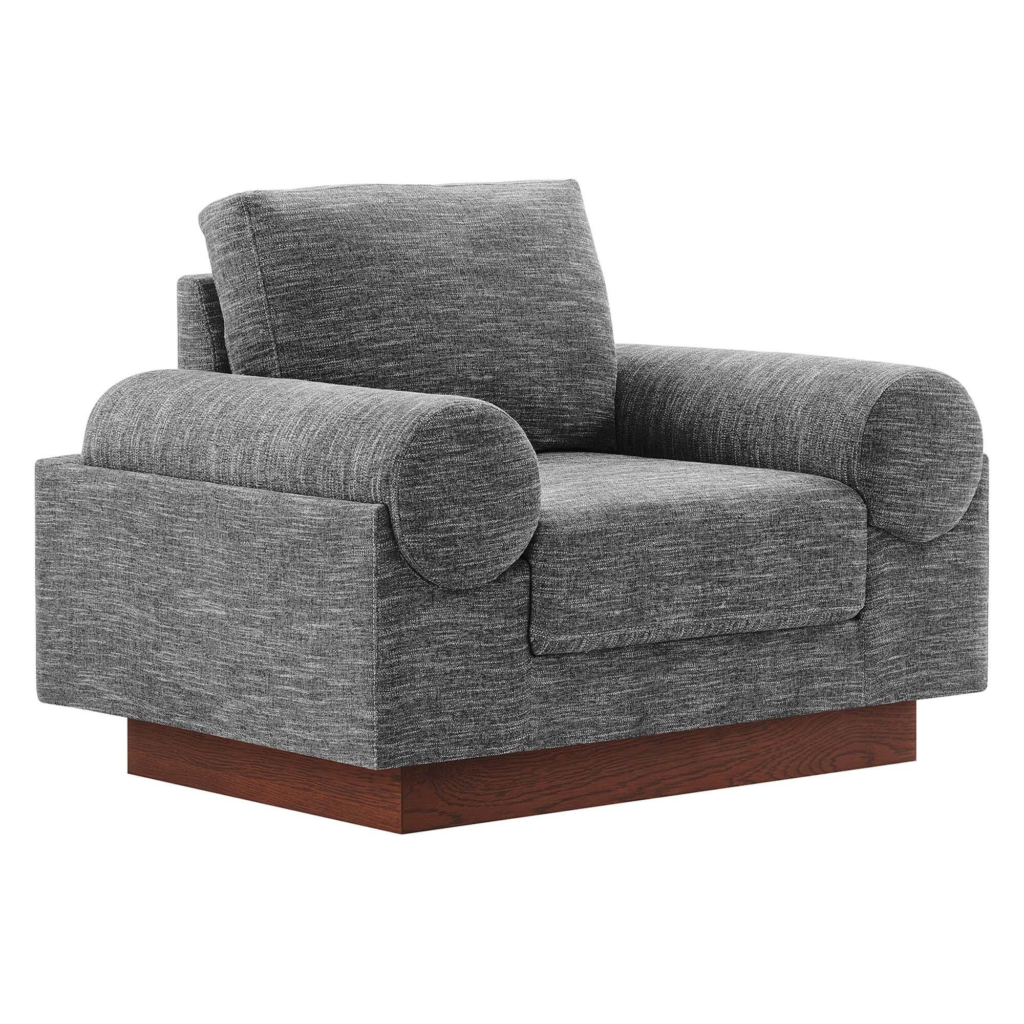 Modway Oasis Accent Chair, Gray, large
