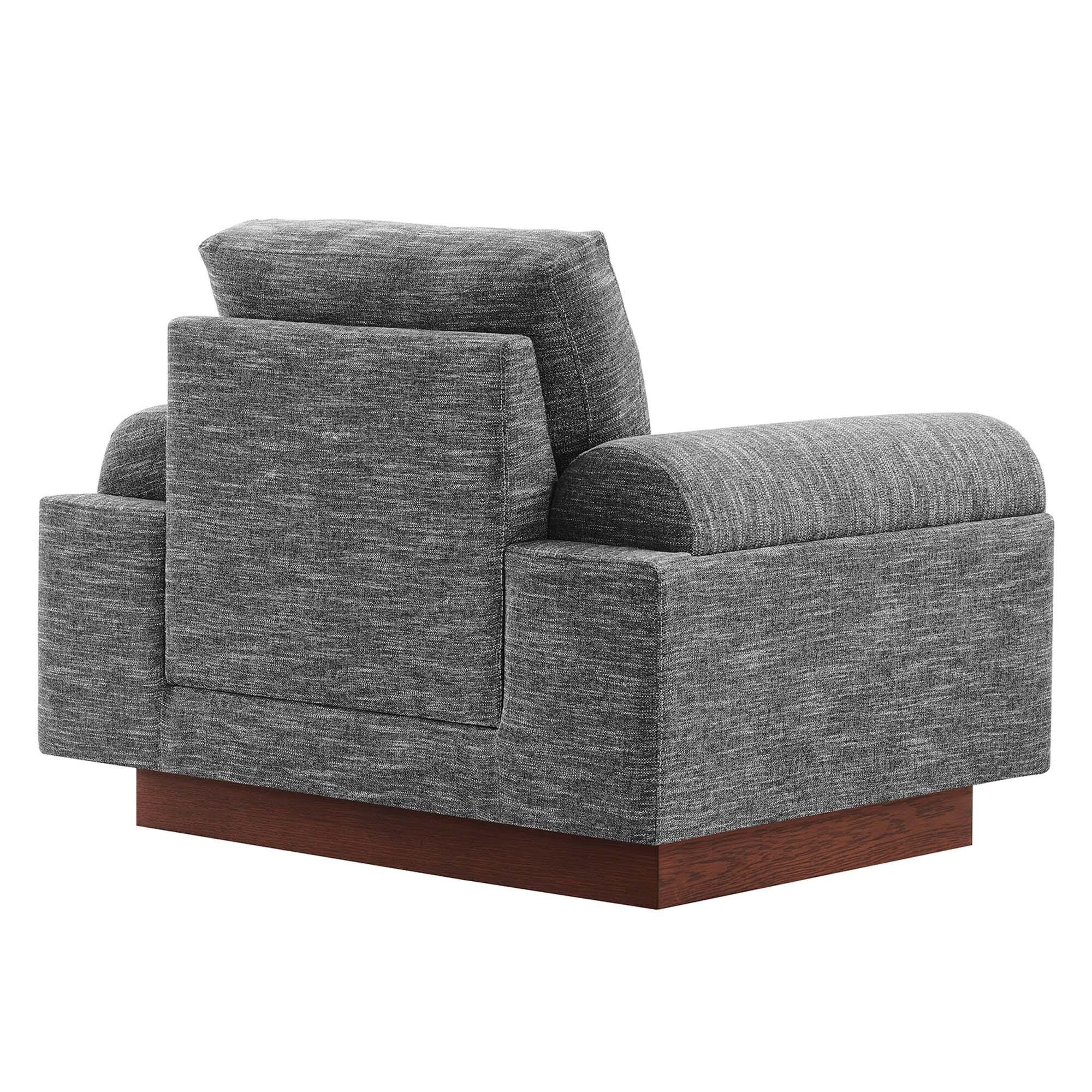 Modway Oasis Accent Chair, Gray, large