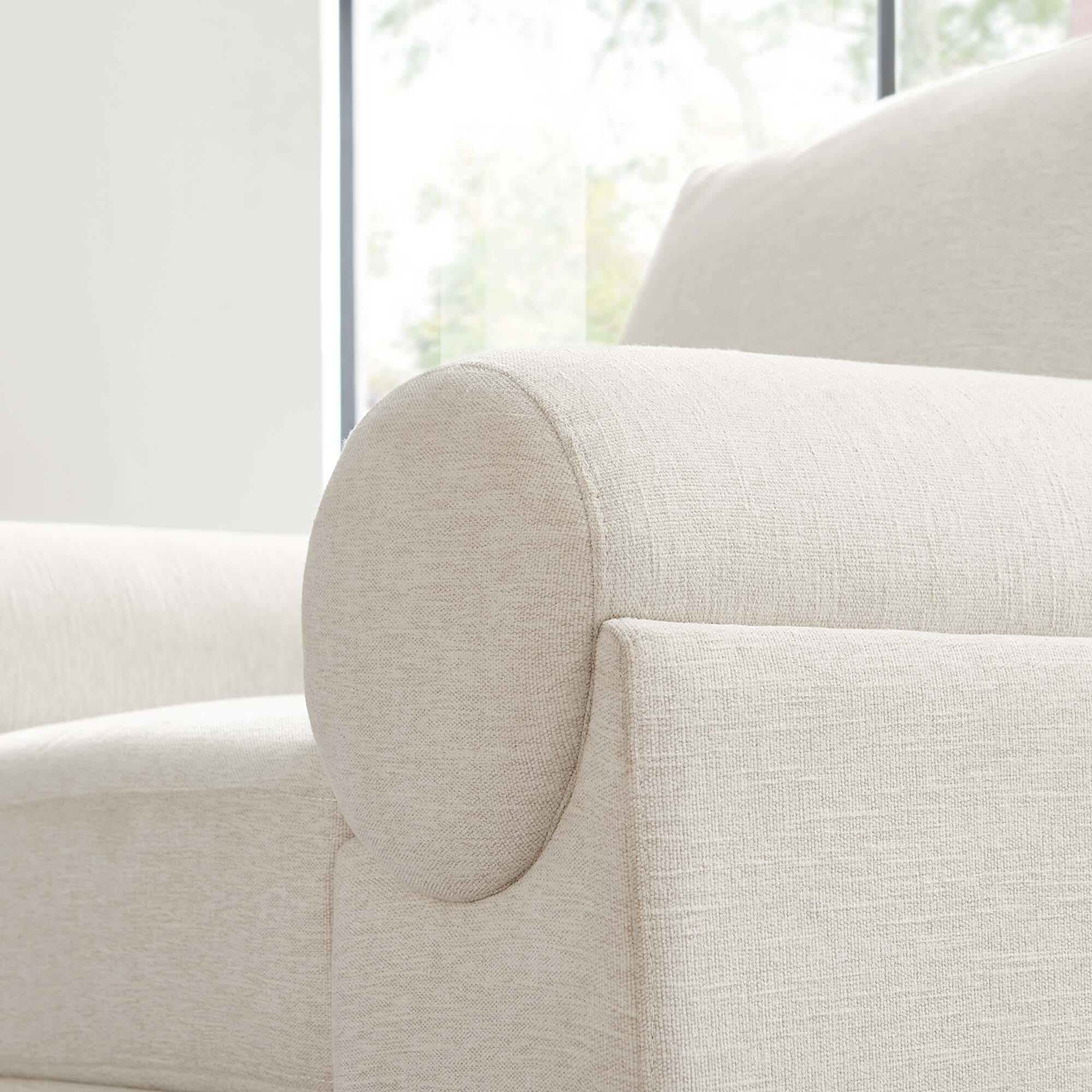 Modway Oasis Accent Chair, Ivory/White, large