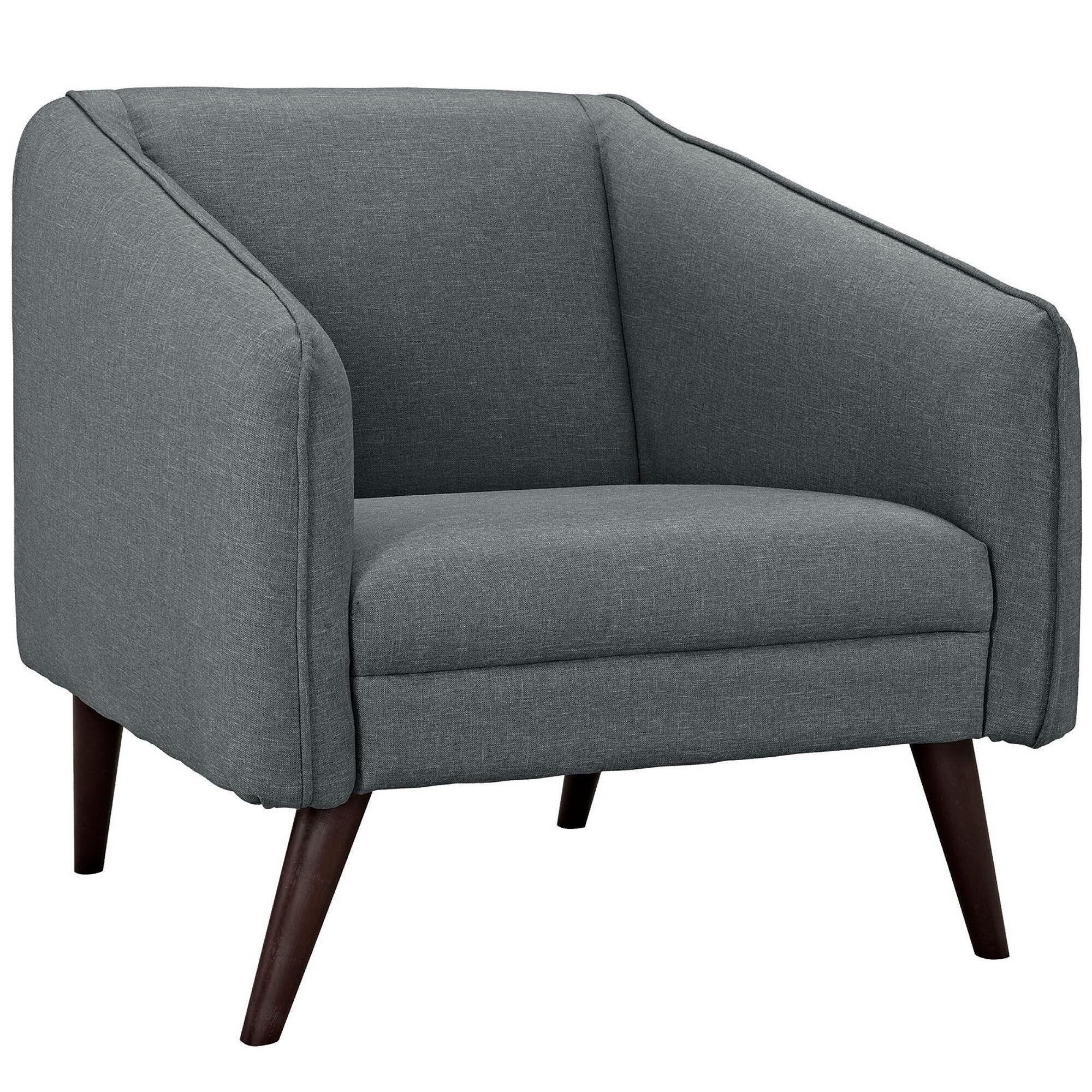 Modway Slide Accent Chair, Gray, large