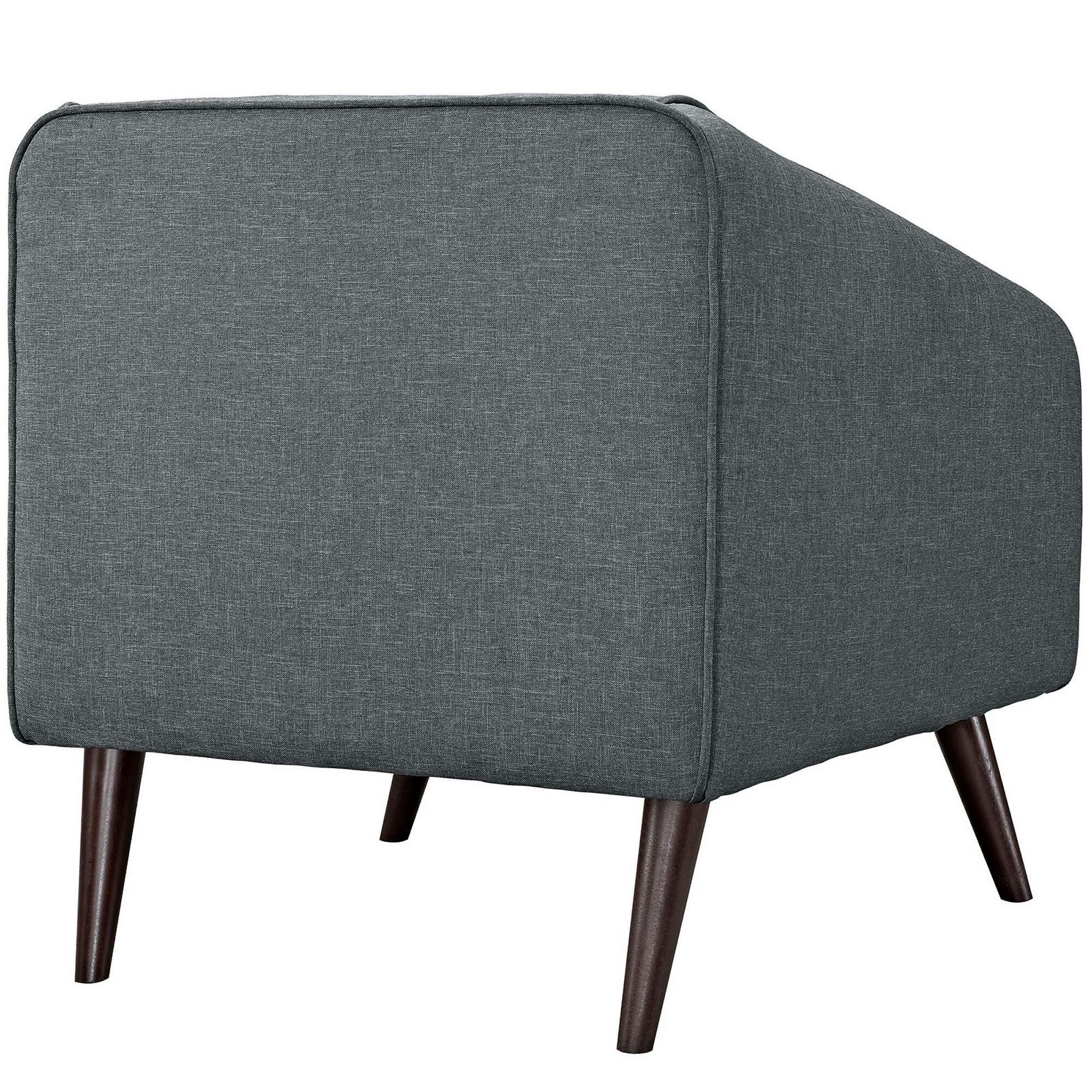 Modway Slide Accent Chair, Gray, large