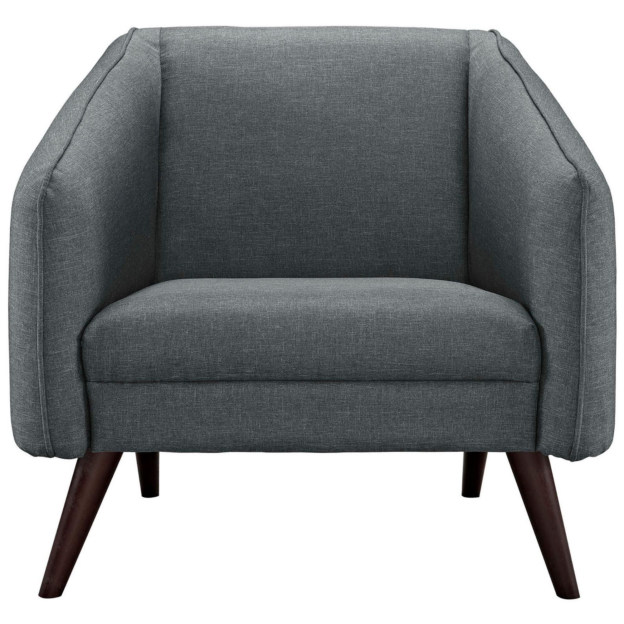 Modway Slide Accent Chair, Gray, large