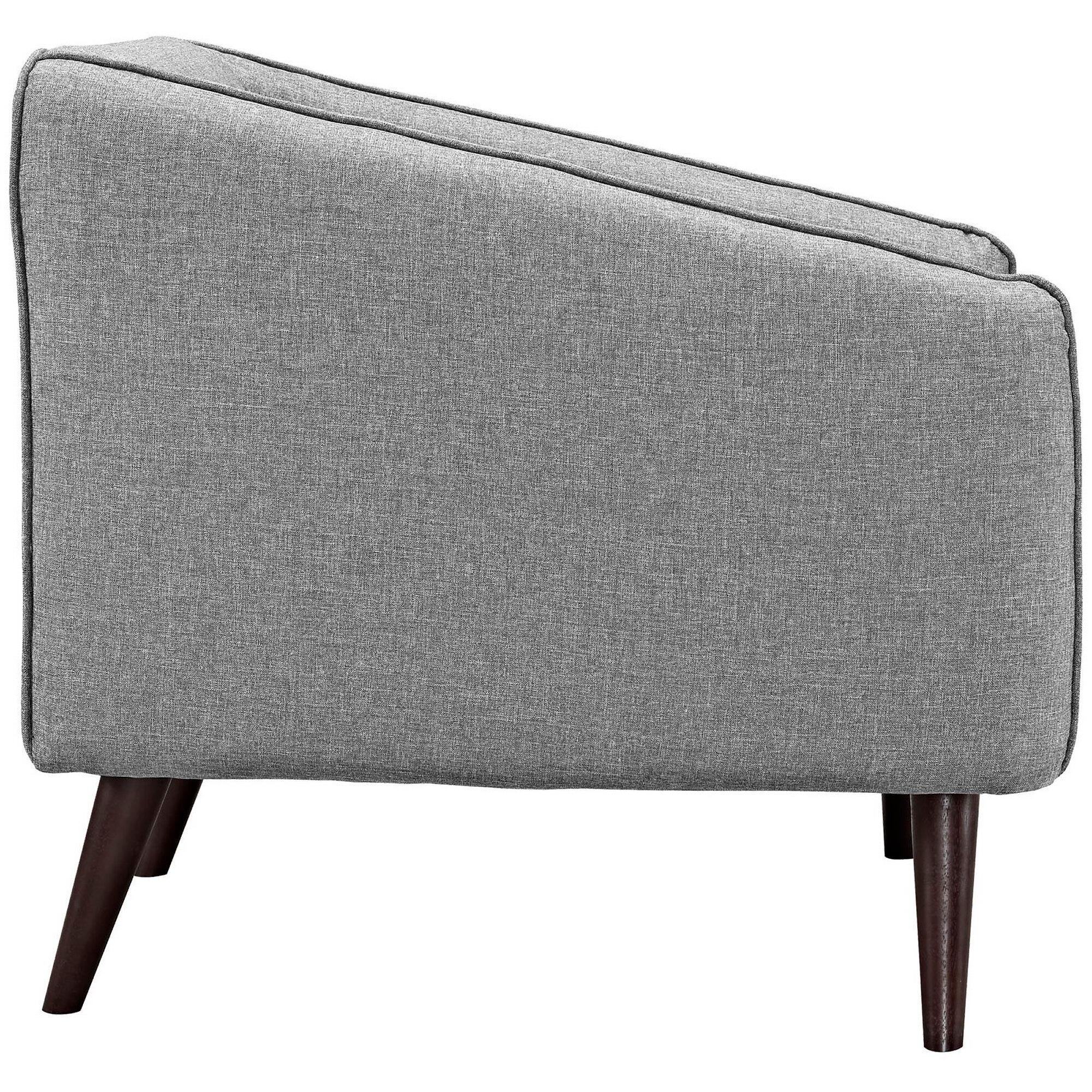 Modway Slide Accent Chair, Light Gray, large