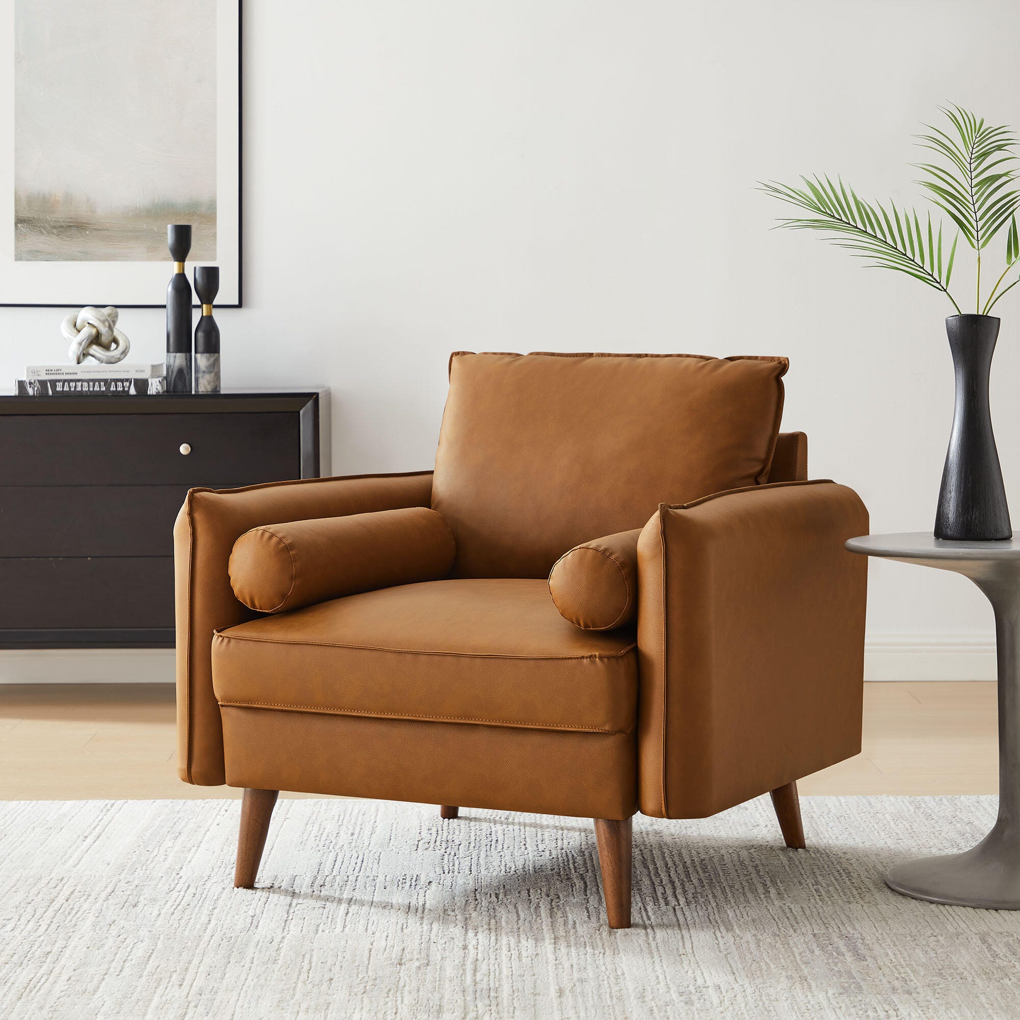 Modway Revive Accent Chair, Tan, rollover