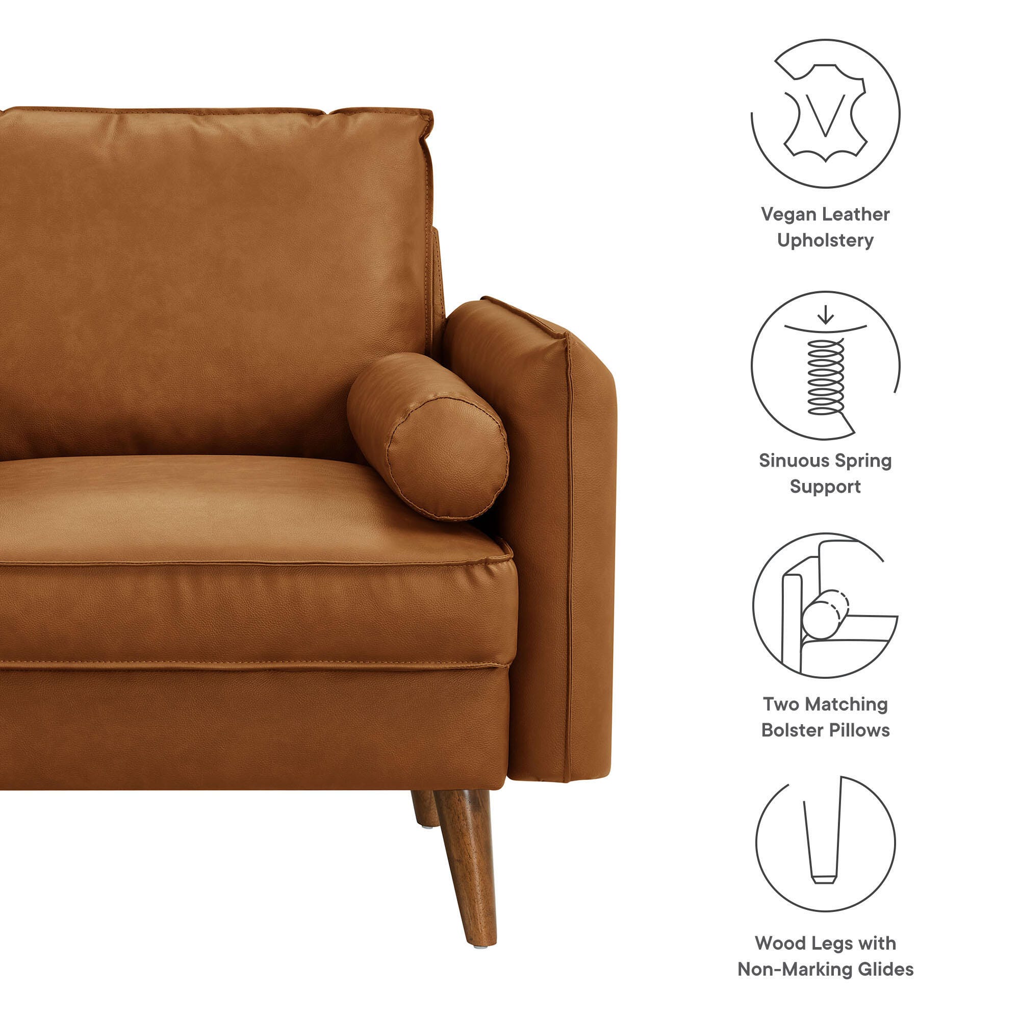 Modway Revive Accent Chair, Tan, large