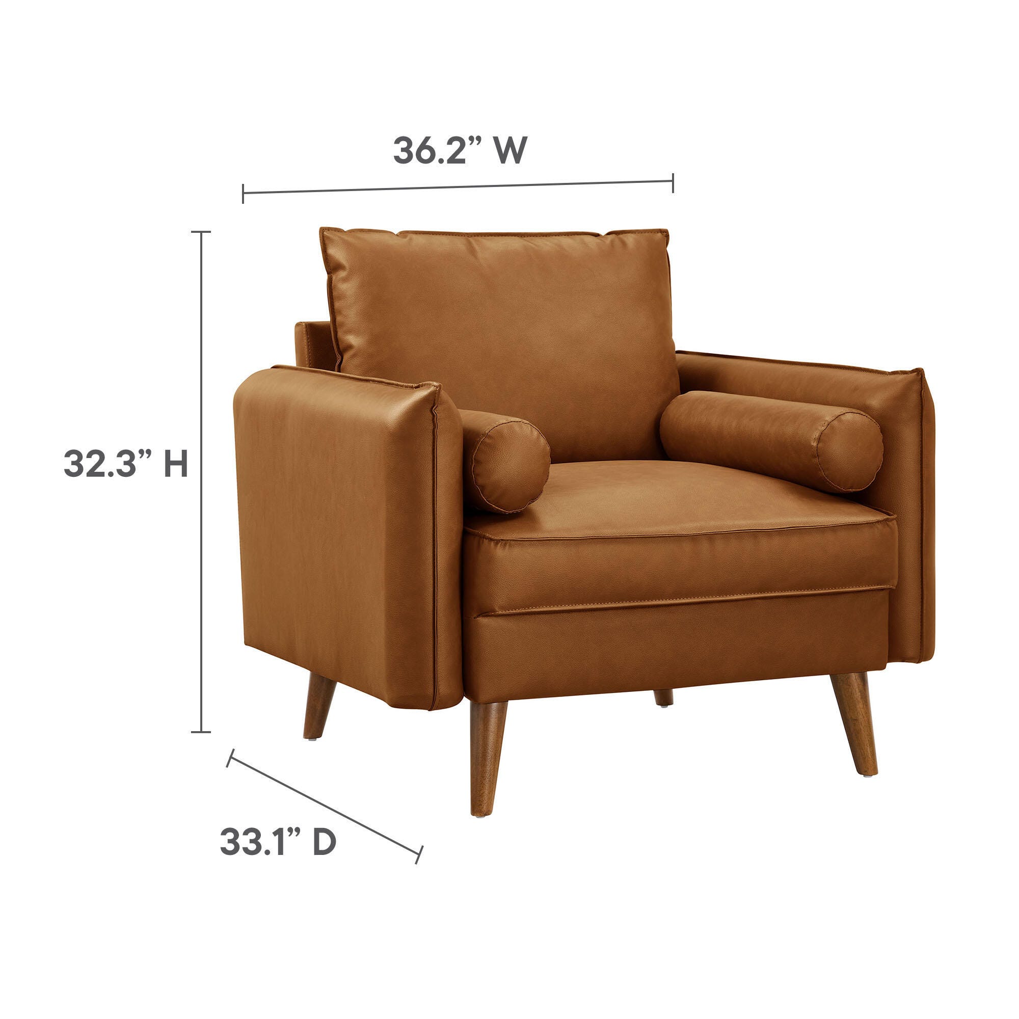 Modway Revive Accent Chair, Tan, large