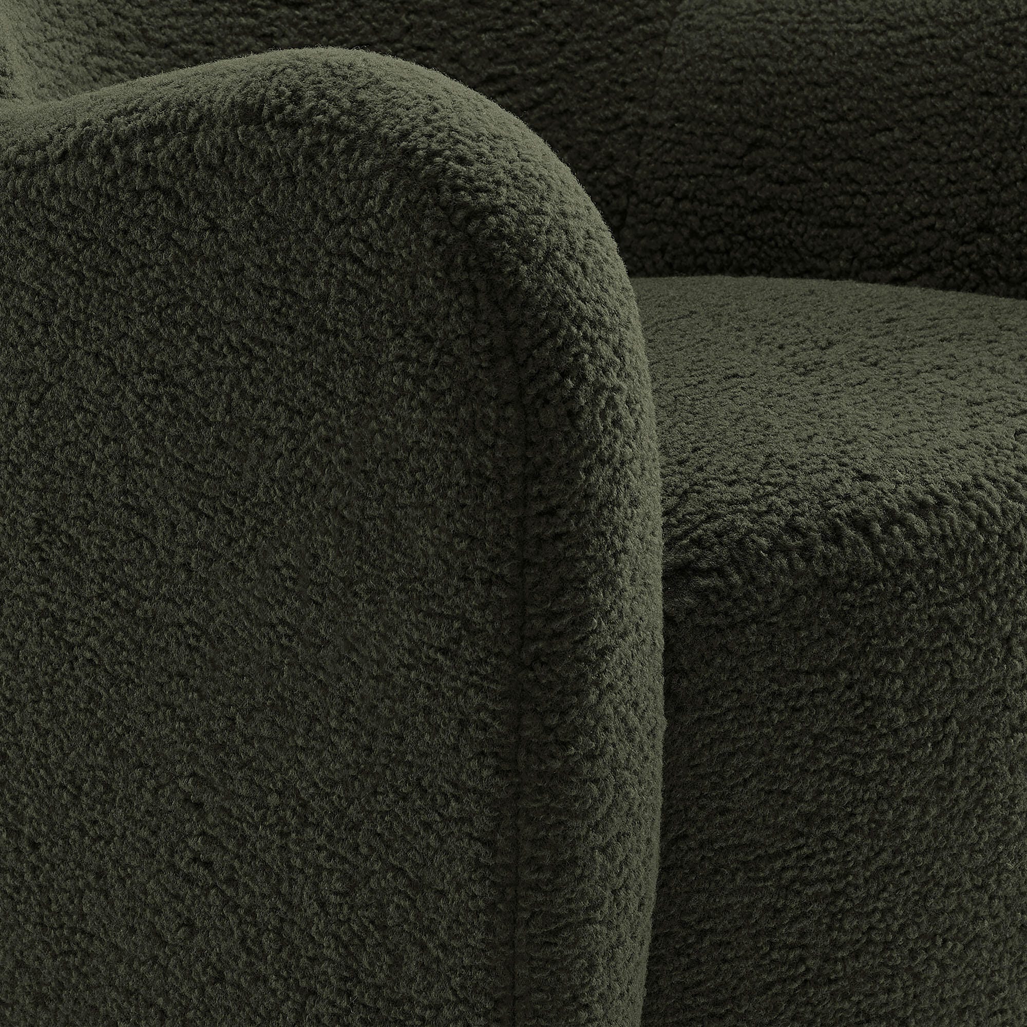 Modway Montrose Swivel Accent Chair, Fern/Walnut, large