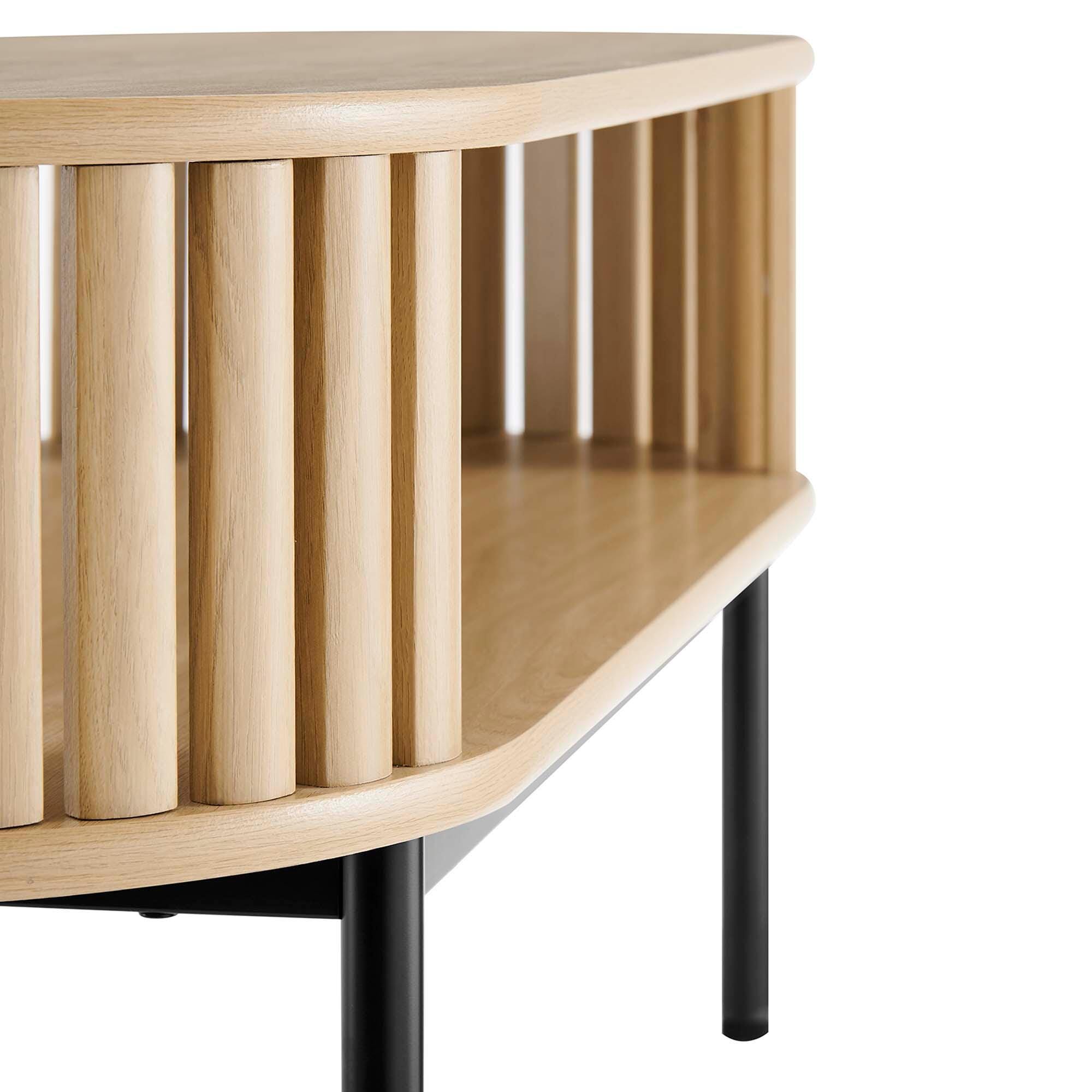 Modway Fortitude Coffee Table, Oak, large