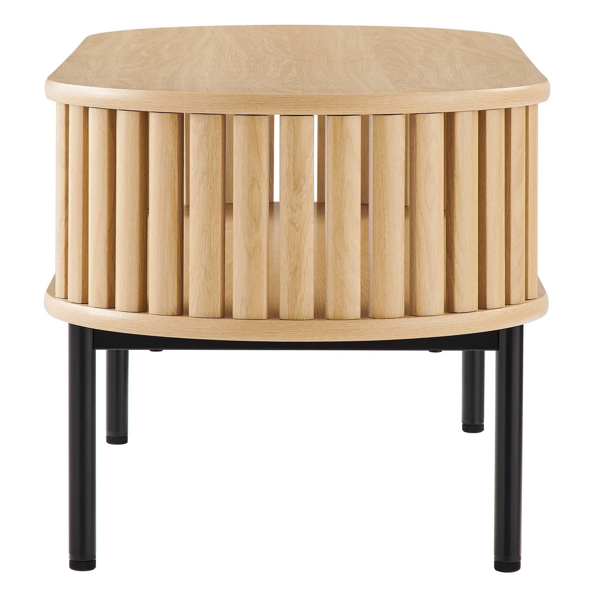 Modway Fortitude Coffee Table, Oak, large