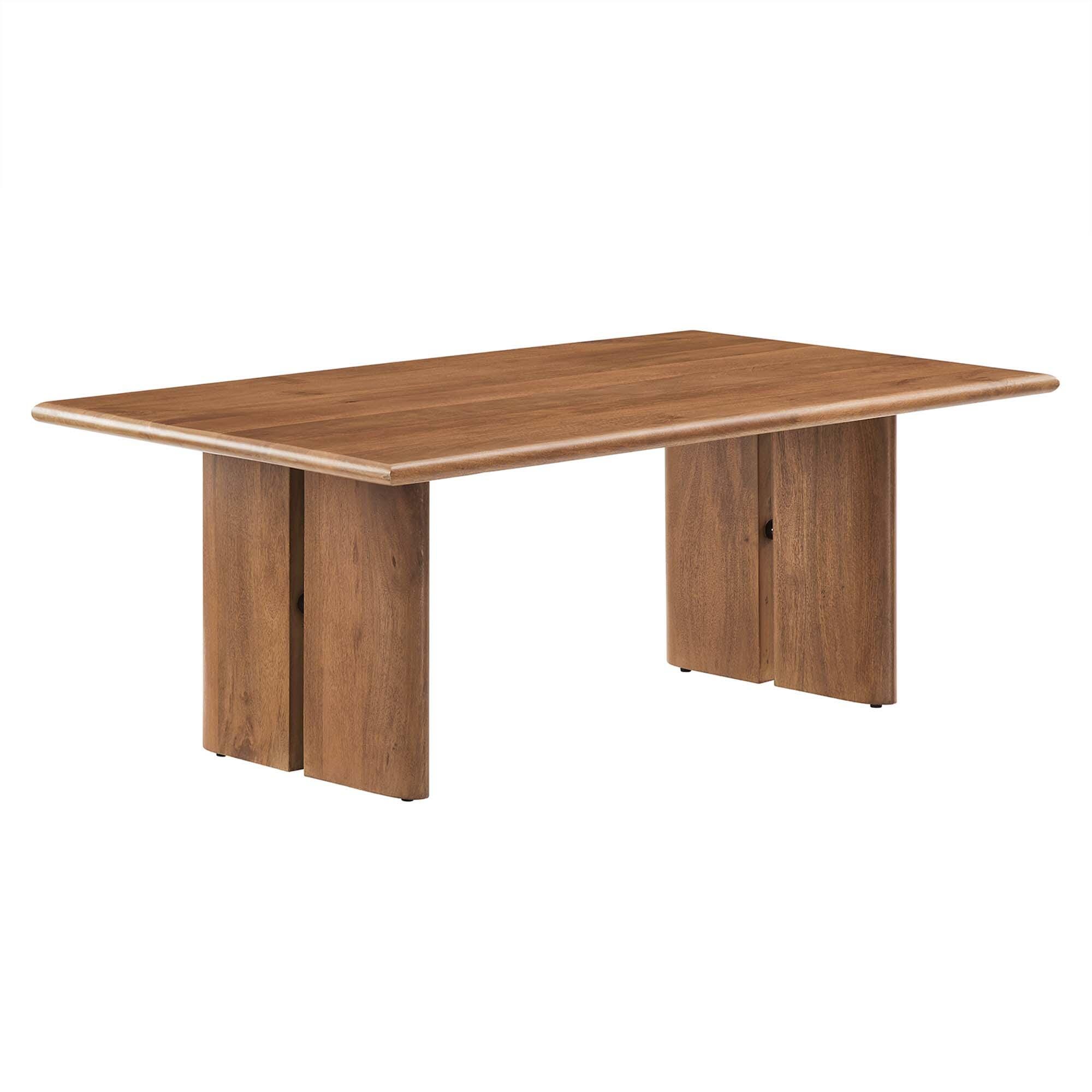 Modway Amistad Coffee Table, Walnut, large
